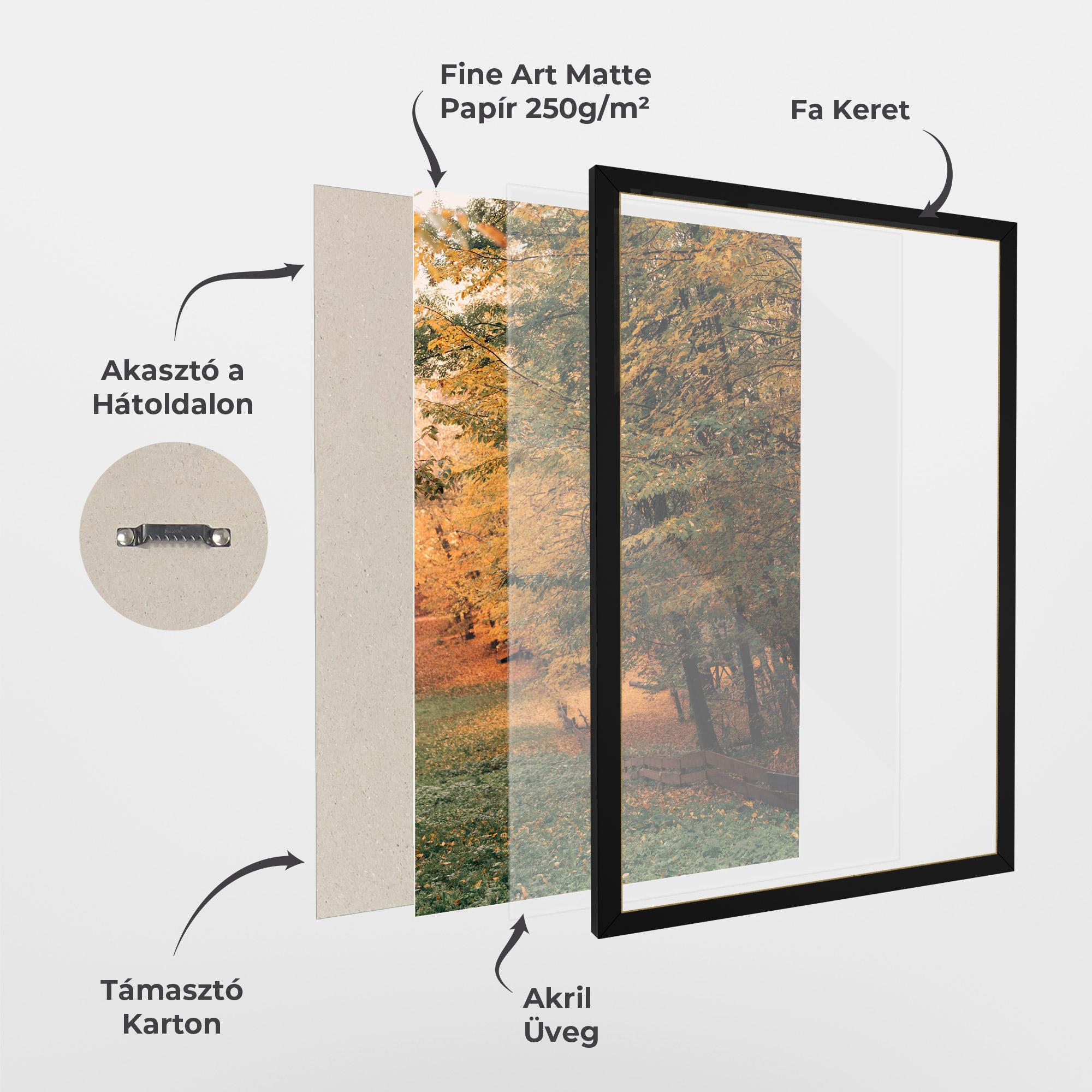 Keretezett Poszter Autumn Forest mockup 1