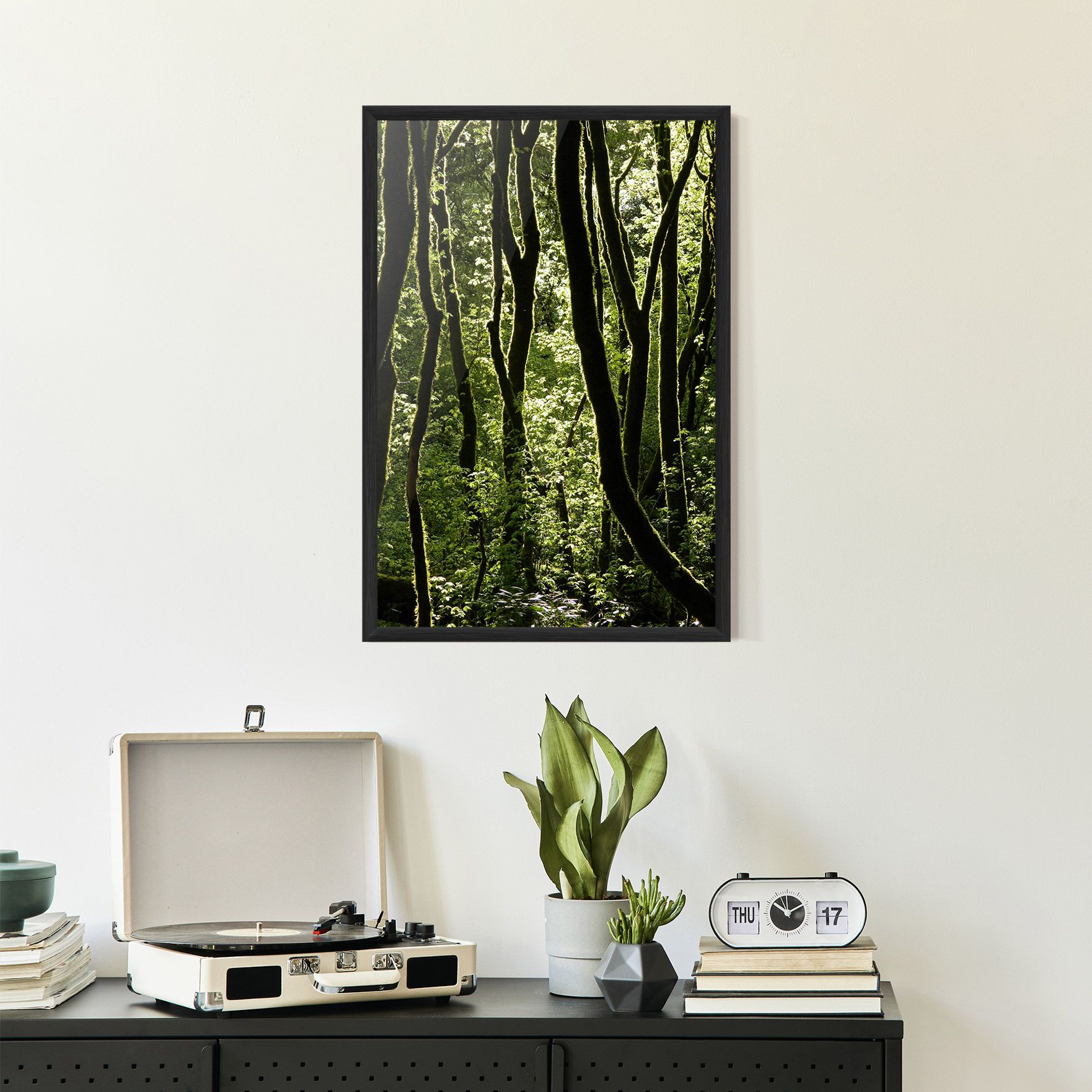 Forest Black Trees mockup 2