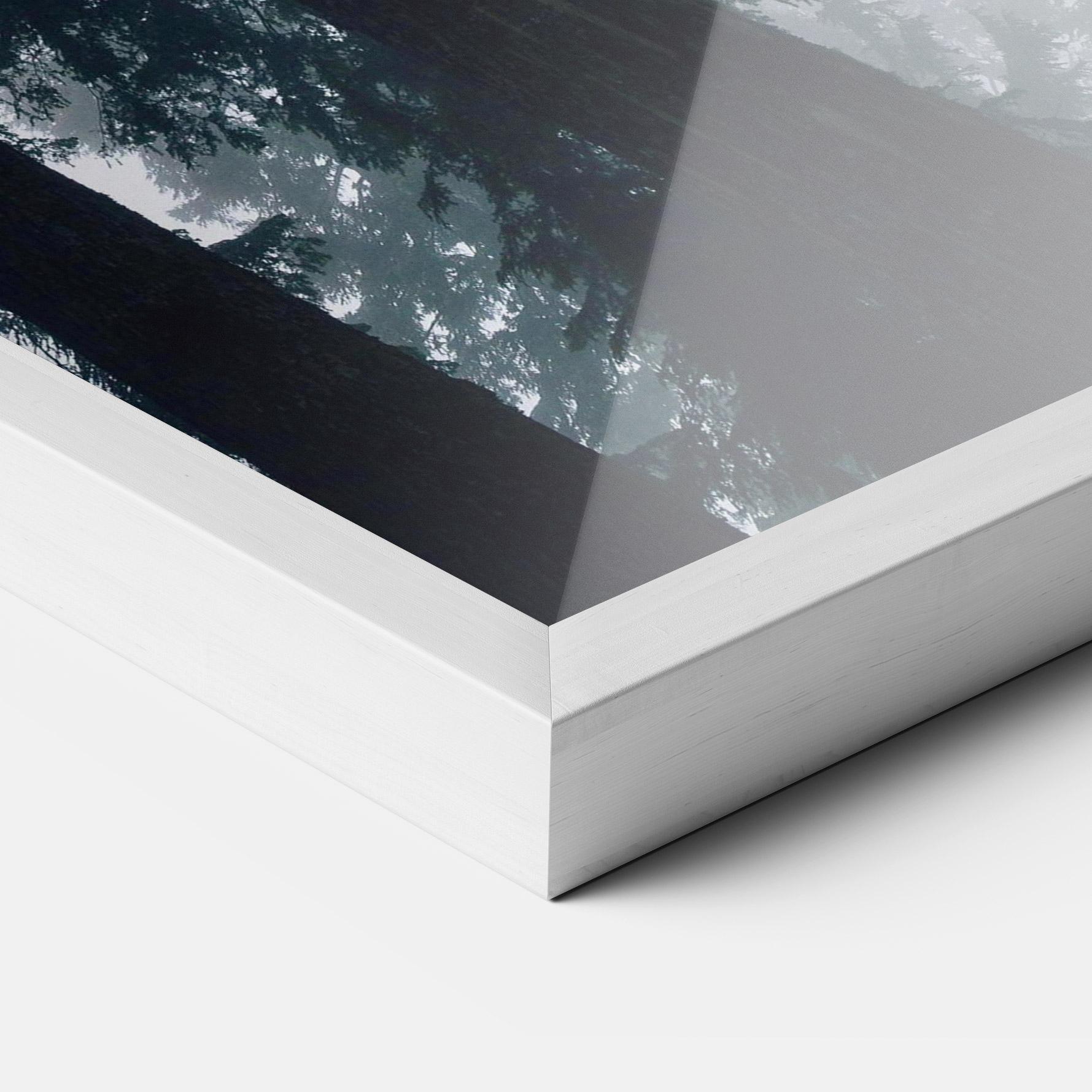 Keretezett Poszter Foggy Big Trees mockup 3