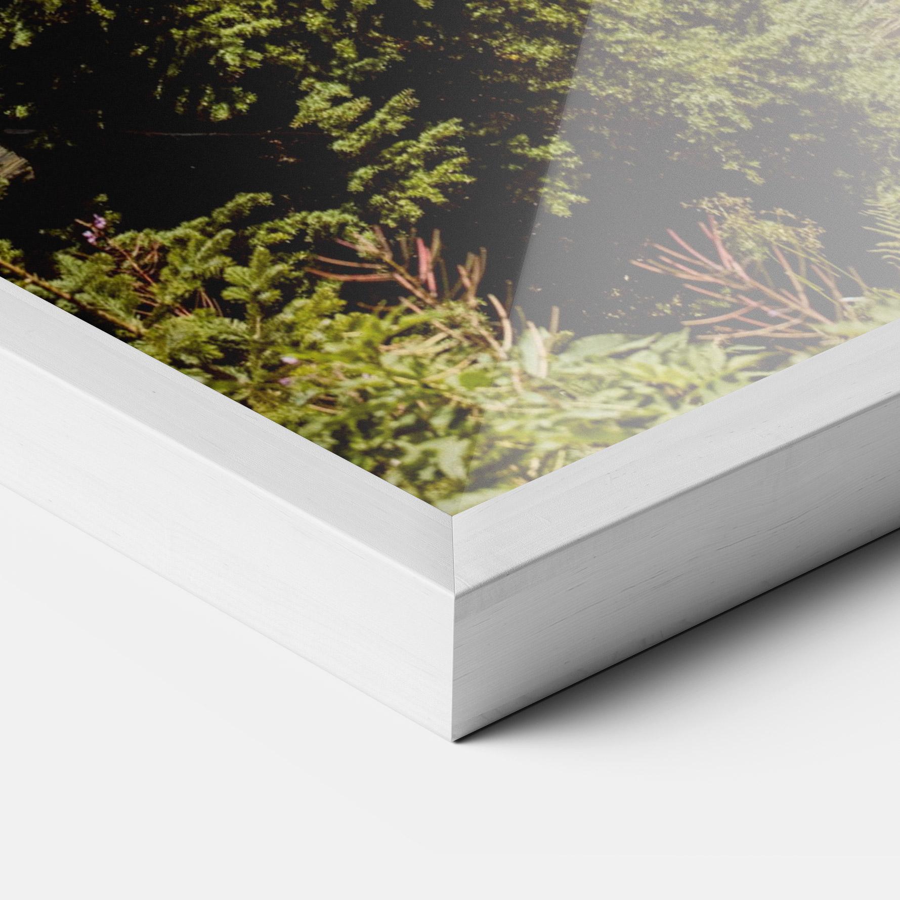 Keretezett Poszter Forest Snow Mountain mockup 3