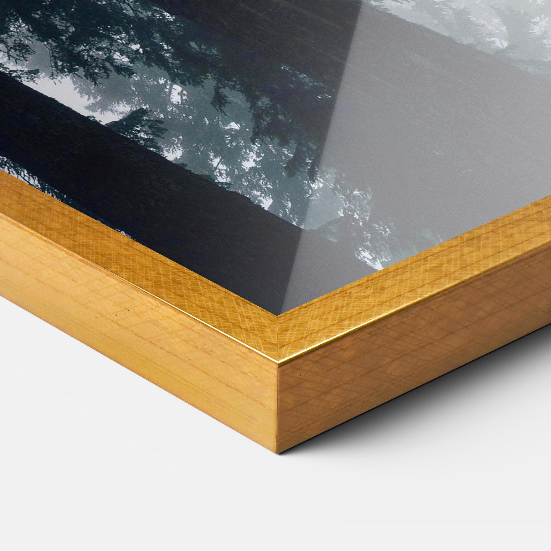 Keretezett Poszter Foggy Big Trees mockup 3