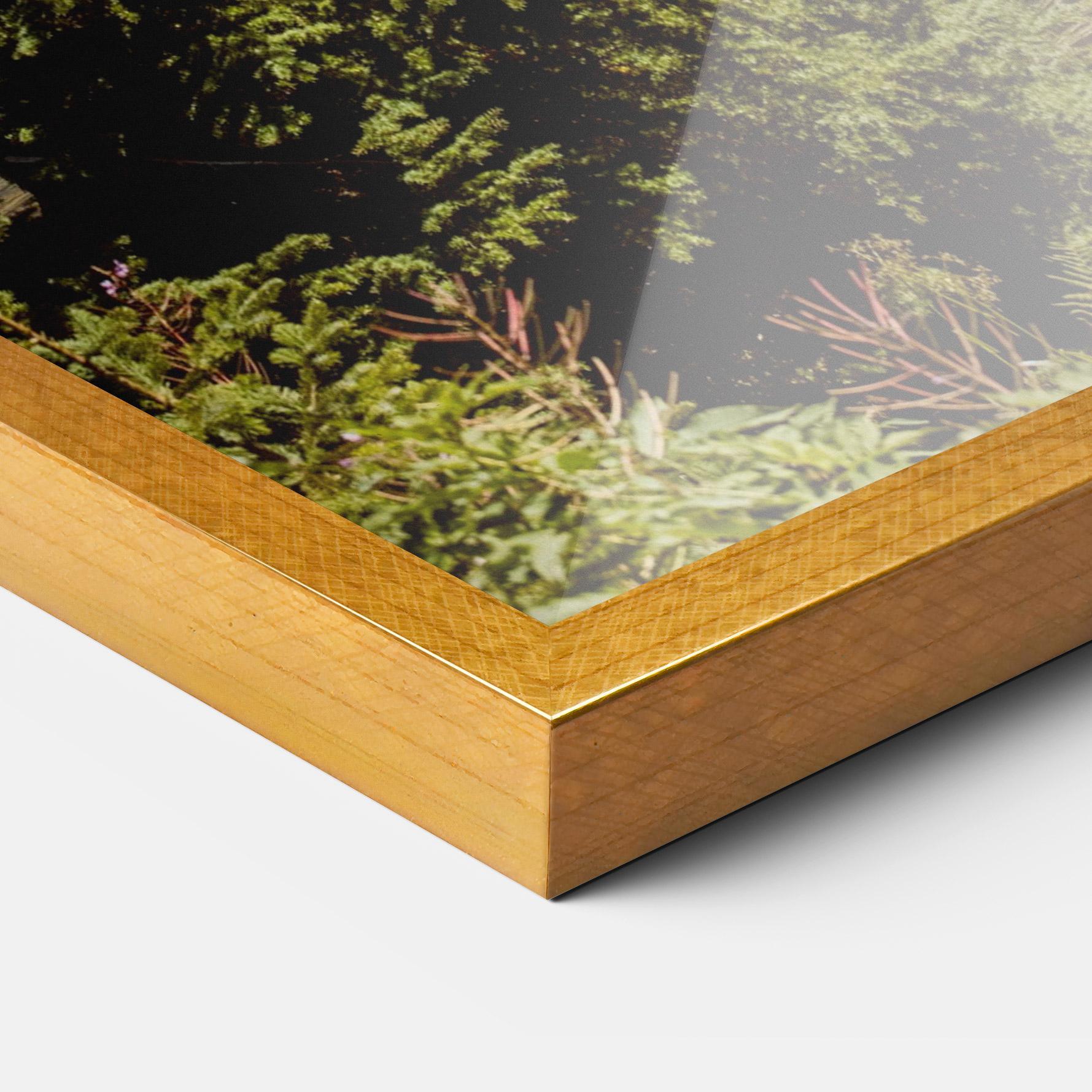 Keretezett Poszter Forest Snow Mountain mockup 3