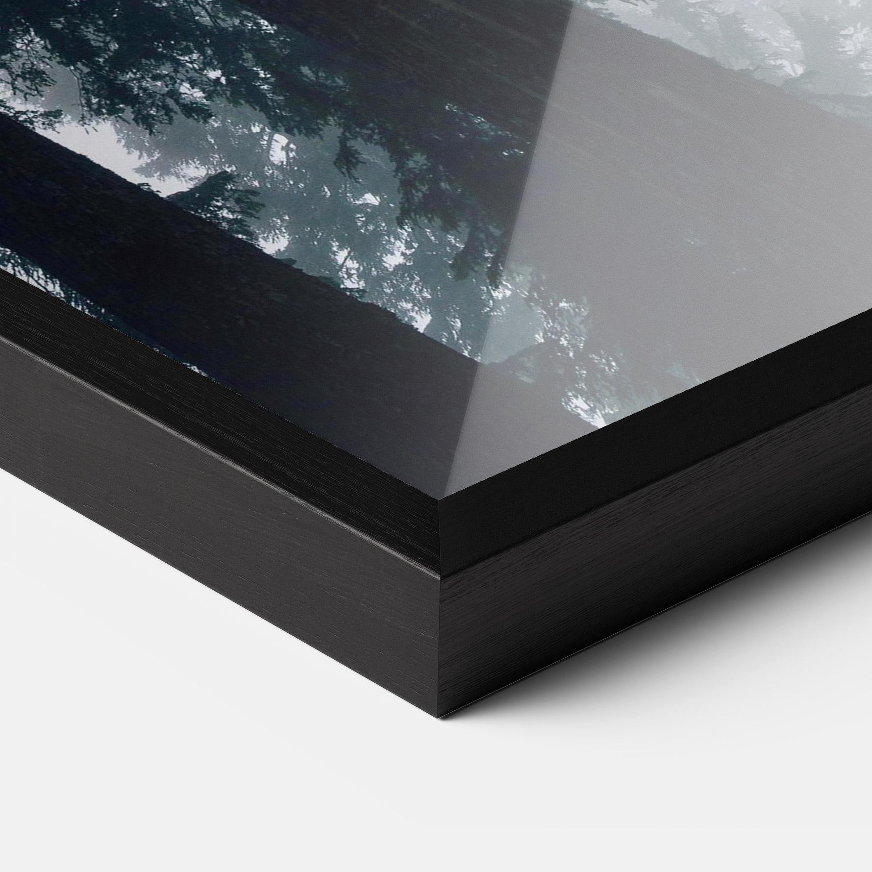 Keretezett Poszter Foggy Big Trees mockup 3