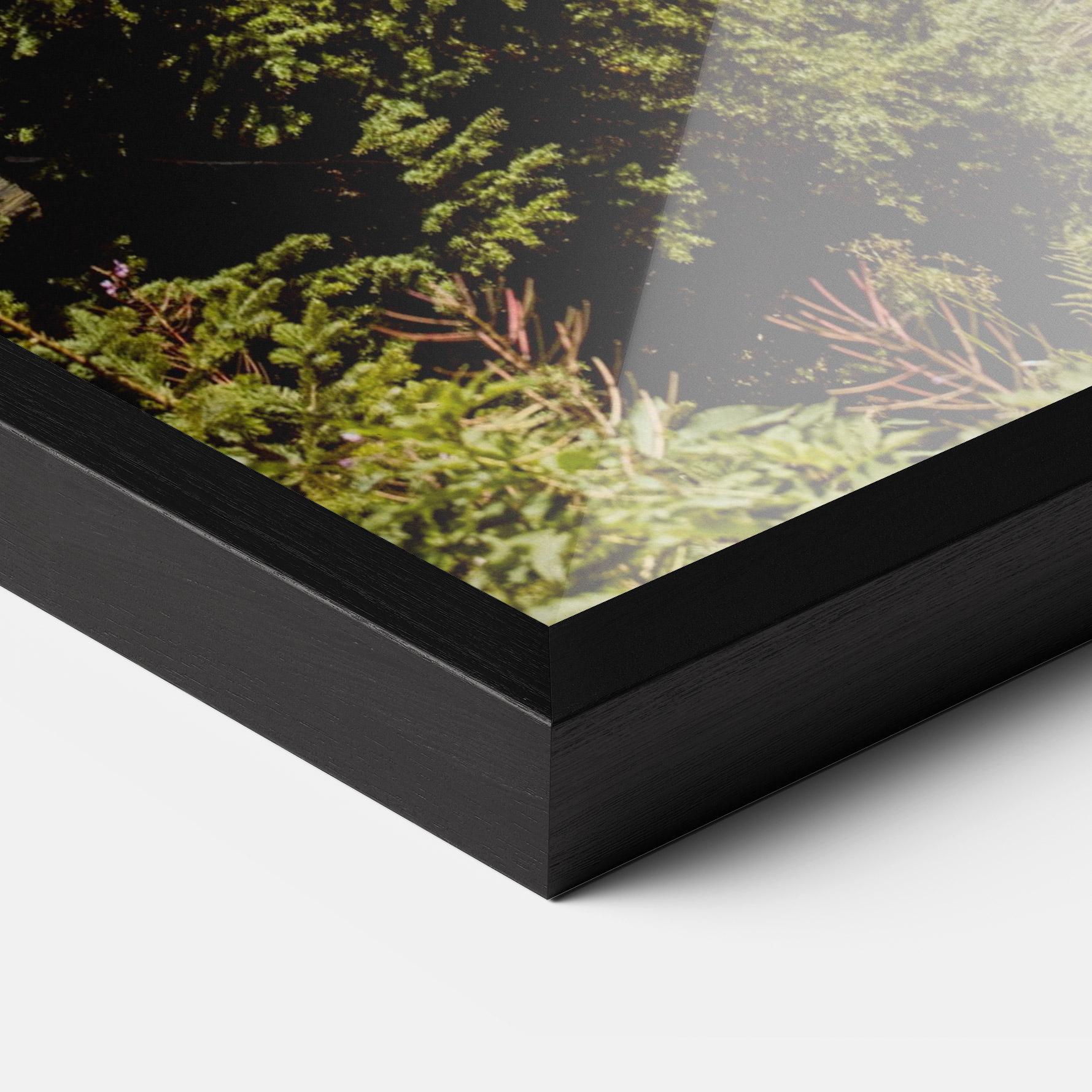 Keretezett Poszter Forest Snow Mountain mockup 3