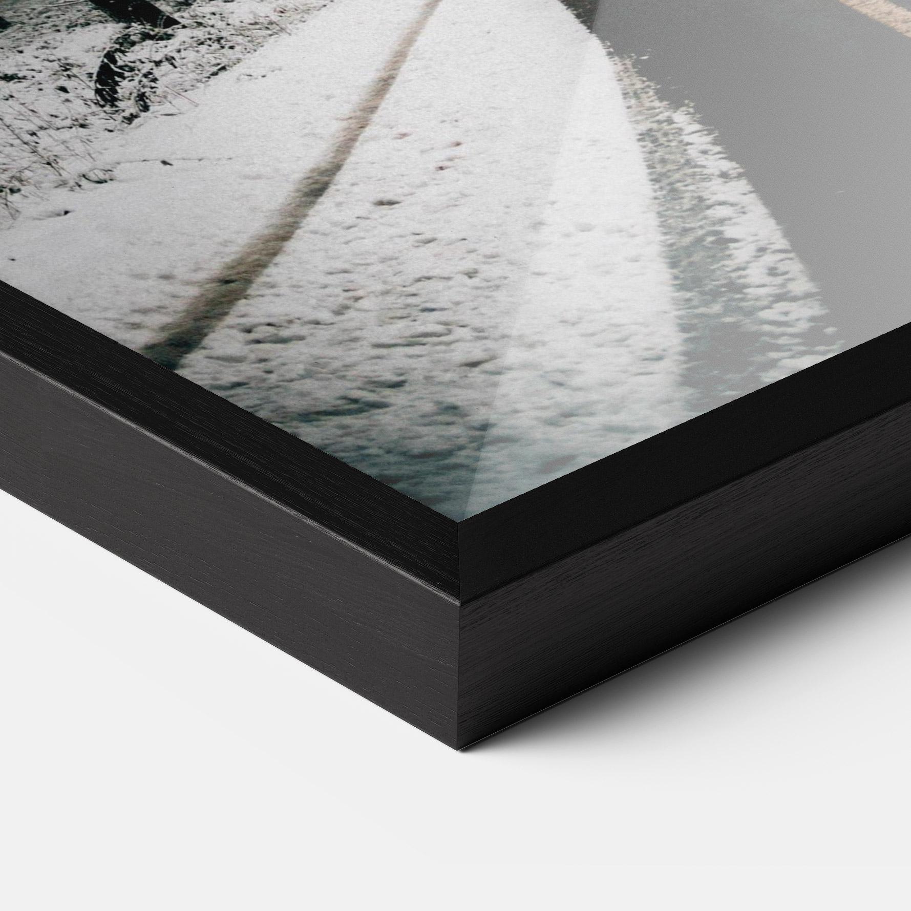 Keretezett Poszter Snow Road Dorest mockup 3