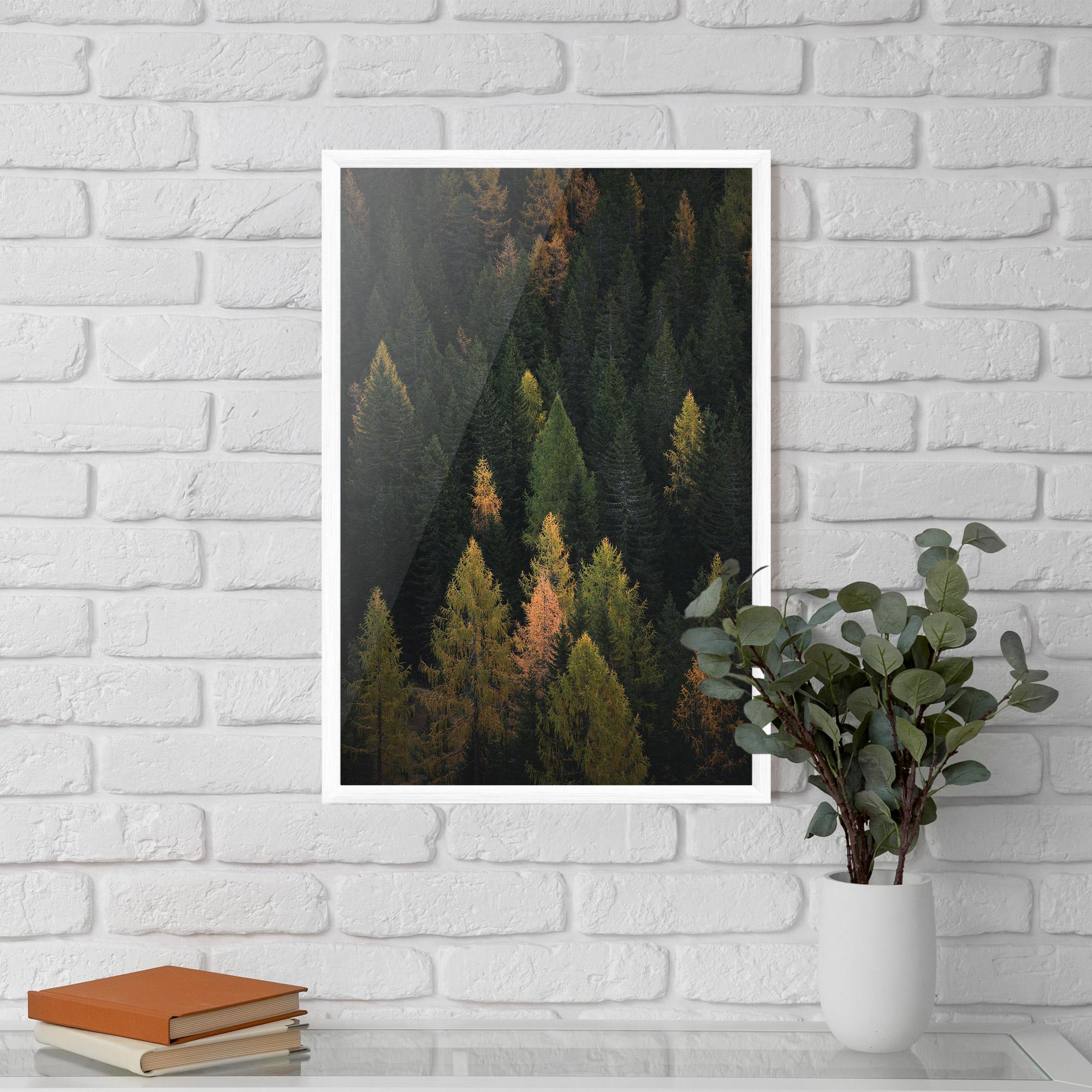 Keretezett Poszter Color Mix Tree mockup 5