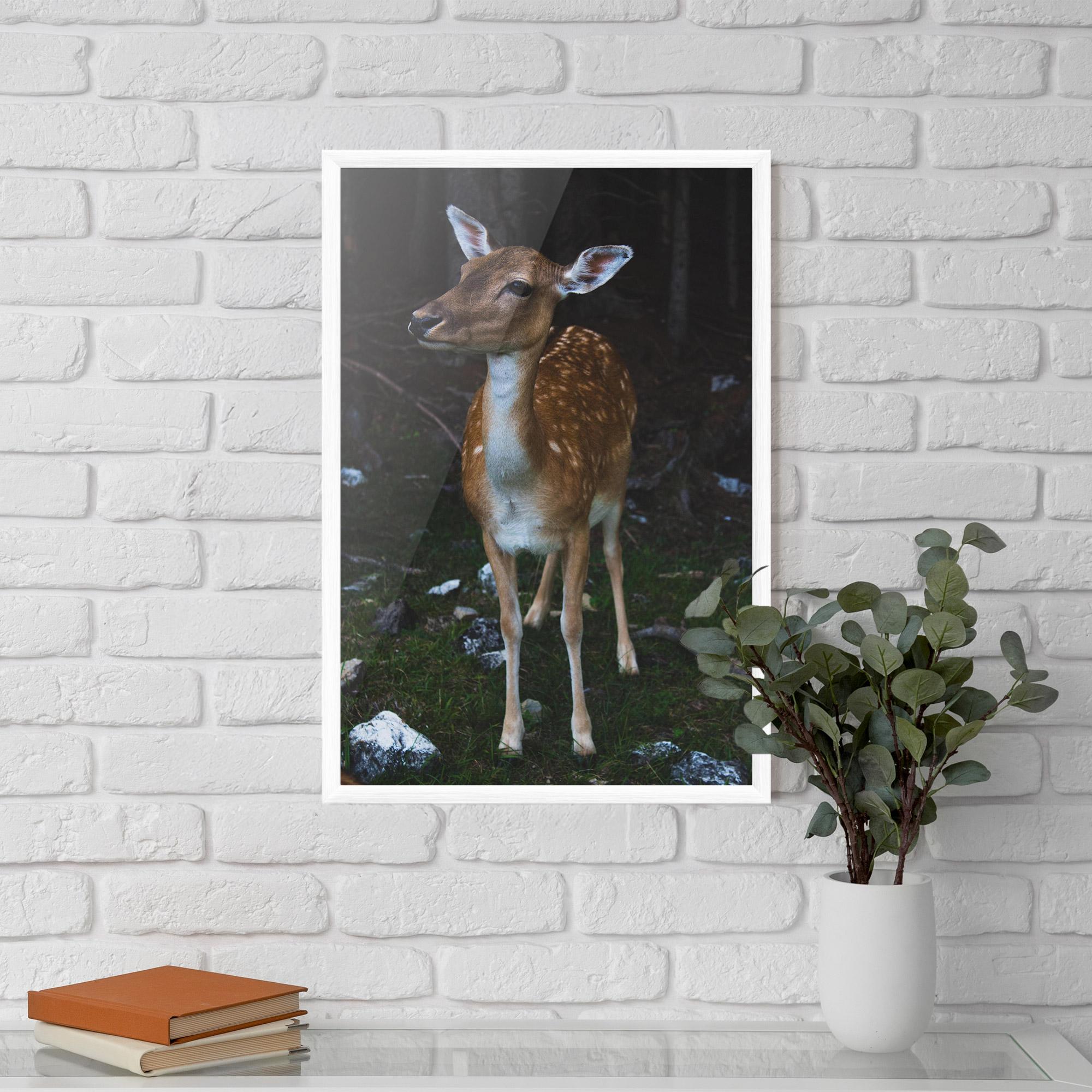 Keretezett Poszter Forest Cute Deer mockup 5