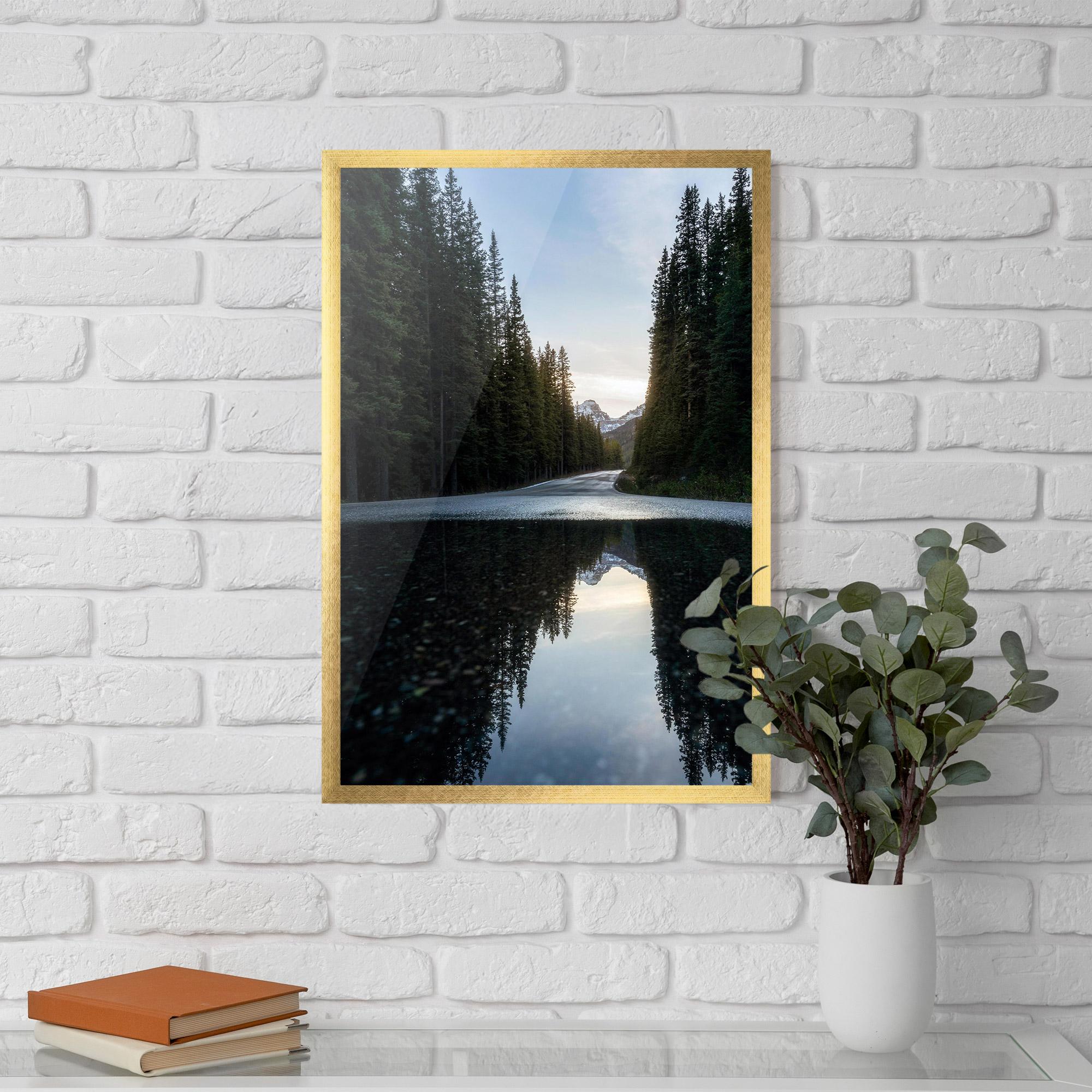 Keretezett Poszter Big Lake Forest mockup 5