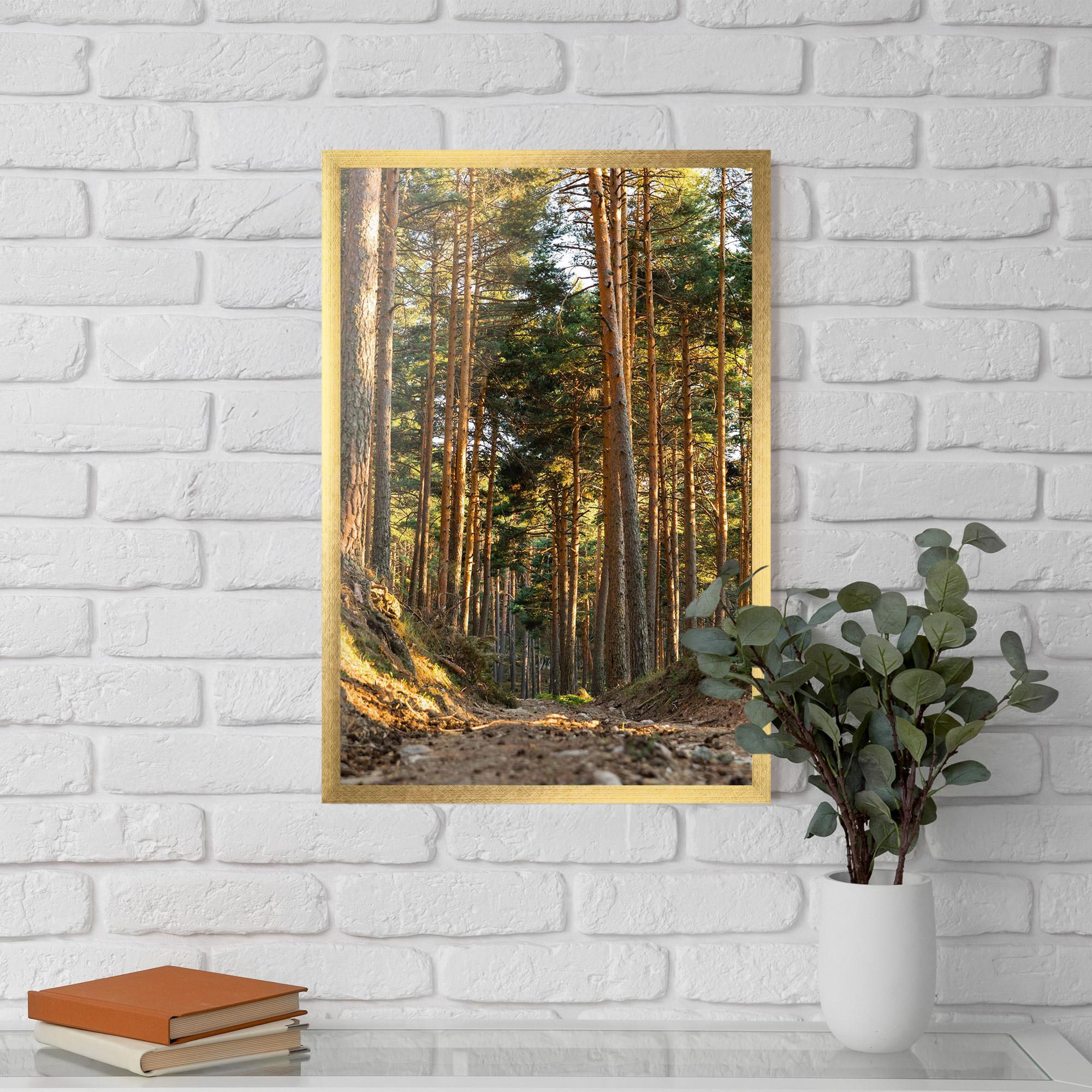 Keretezett Poszter Big Trees Forest mockup 5