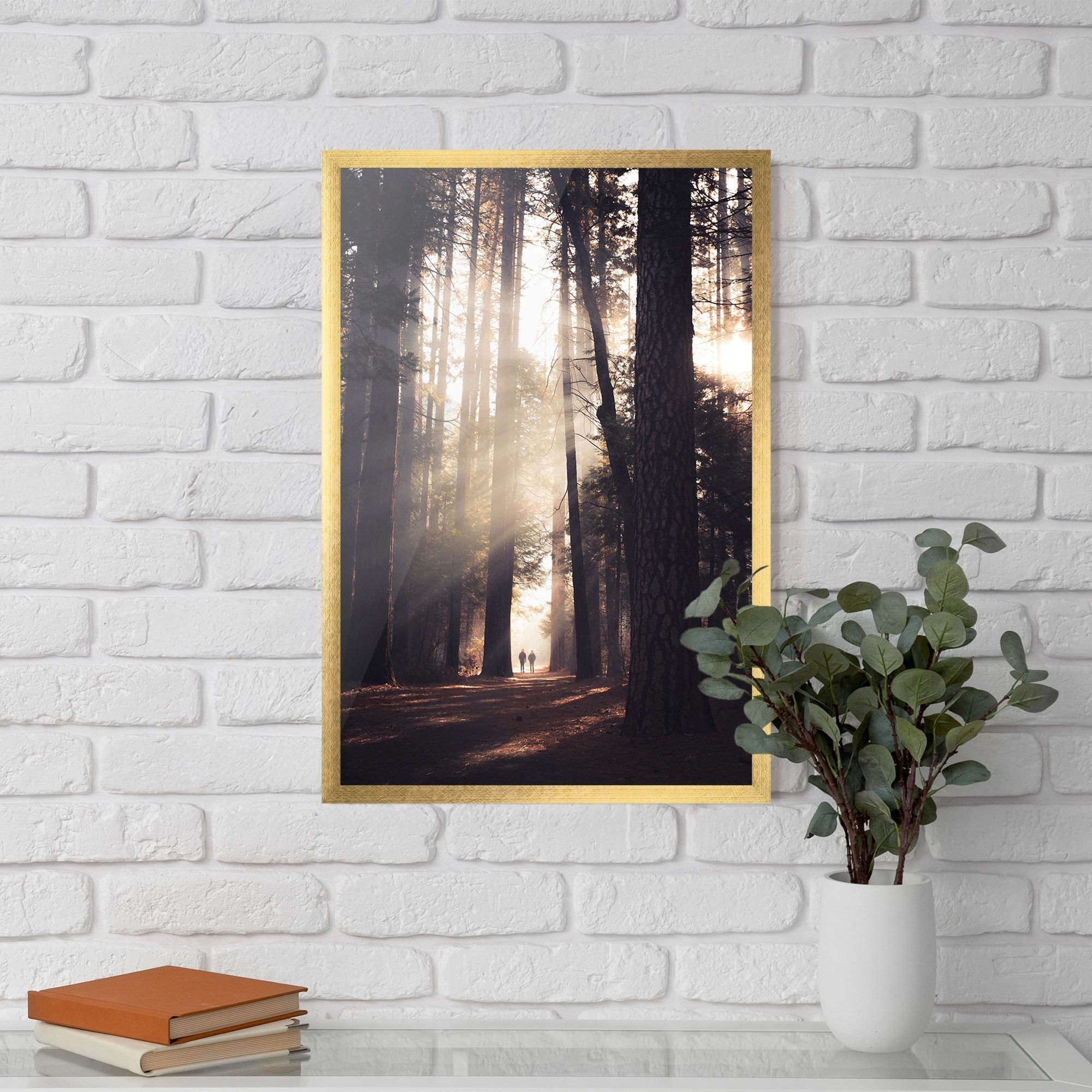 Foggy Couple Forest mockup 5