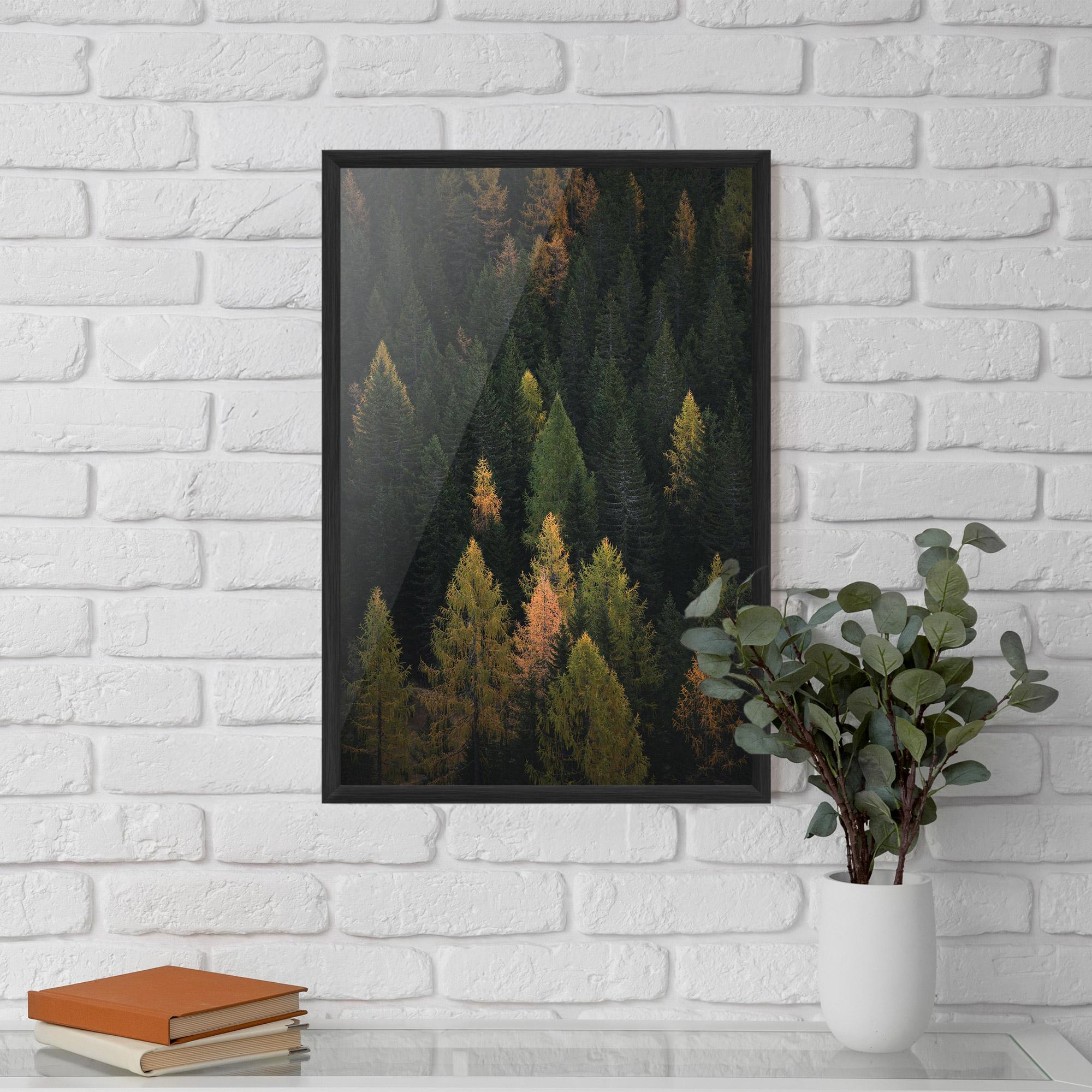 Keretezett Poszter Color Mix Tree mockup 5