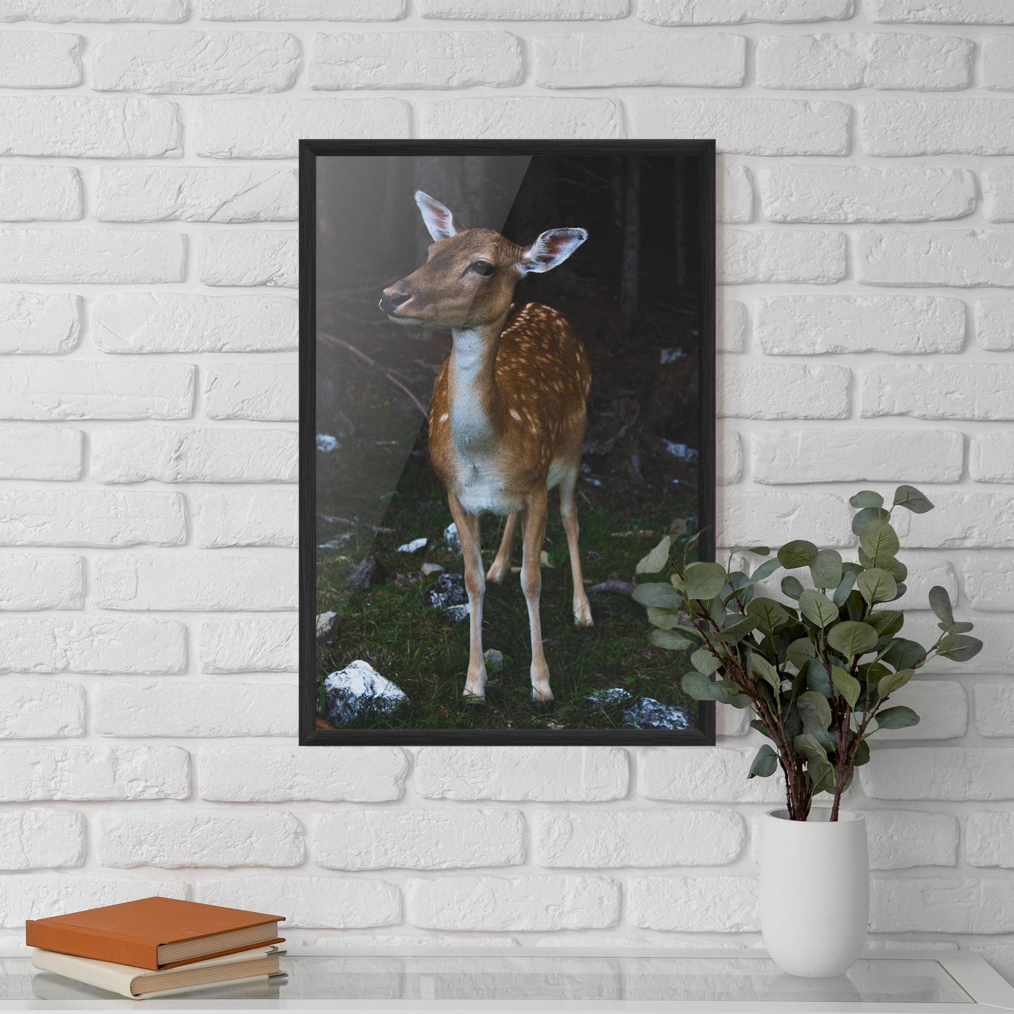 Keretezett Poszter Forest Cute Deer mockup 5