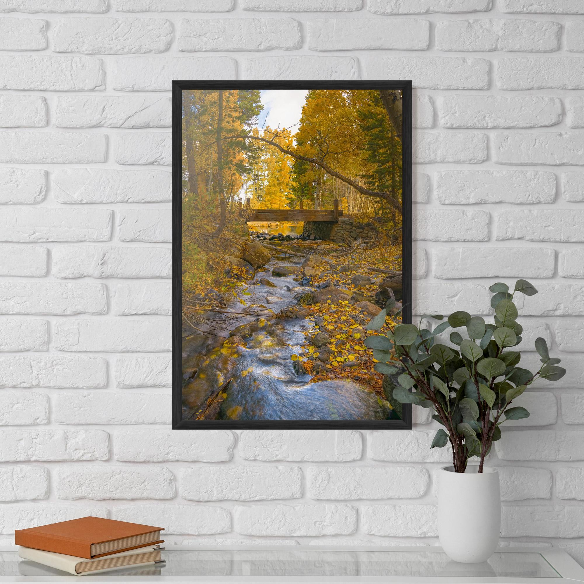 Keretezett Poszter Yellow View Forest mockup 5