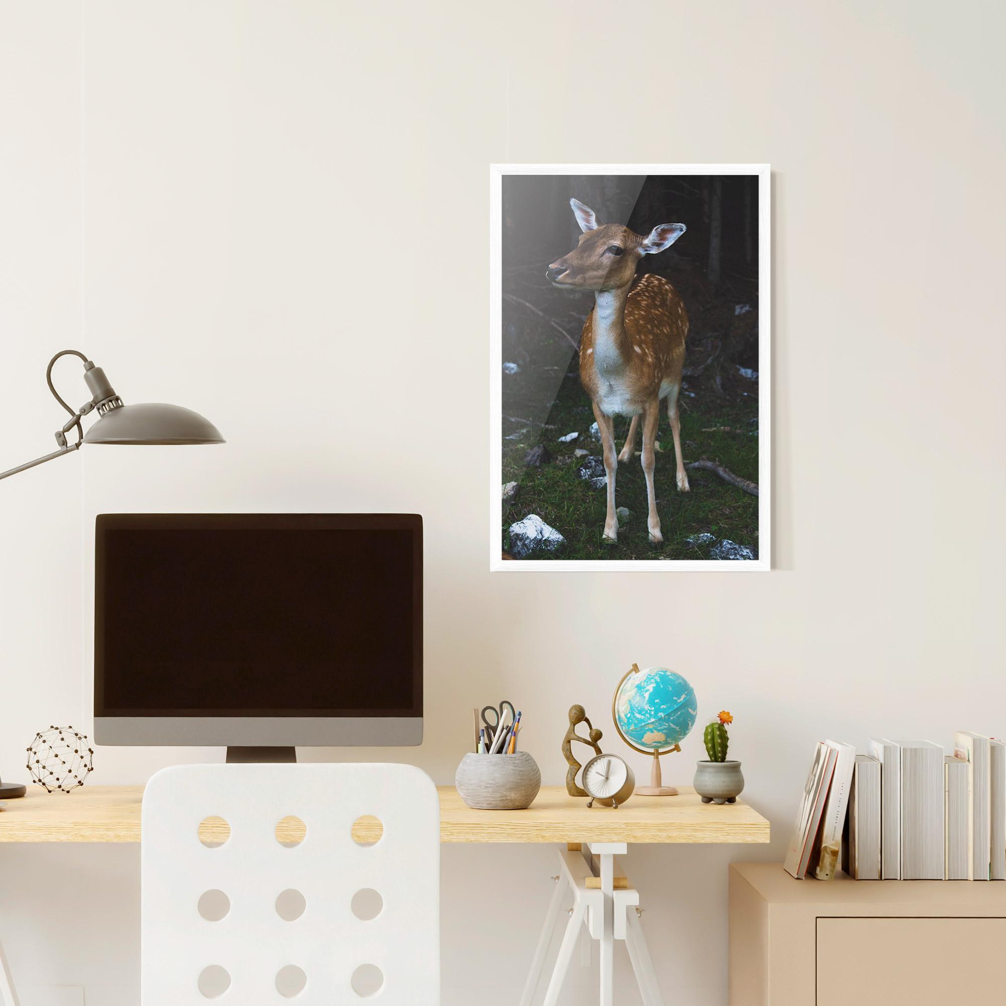 Keretezett Poszter Forest Cute Deer mockup 6