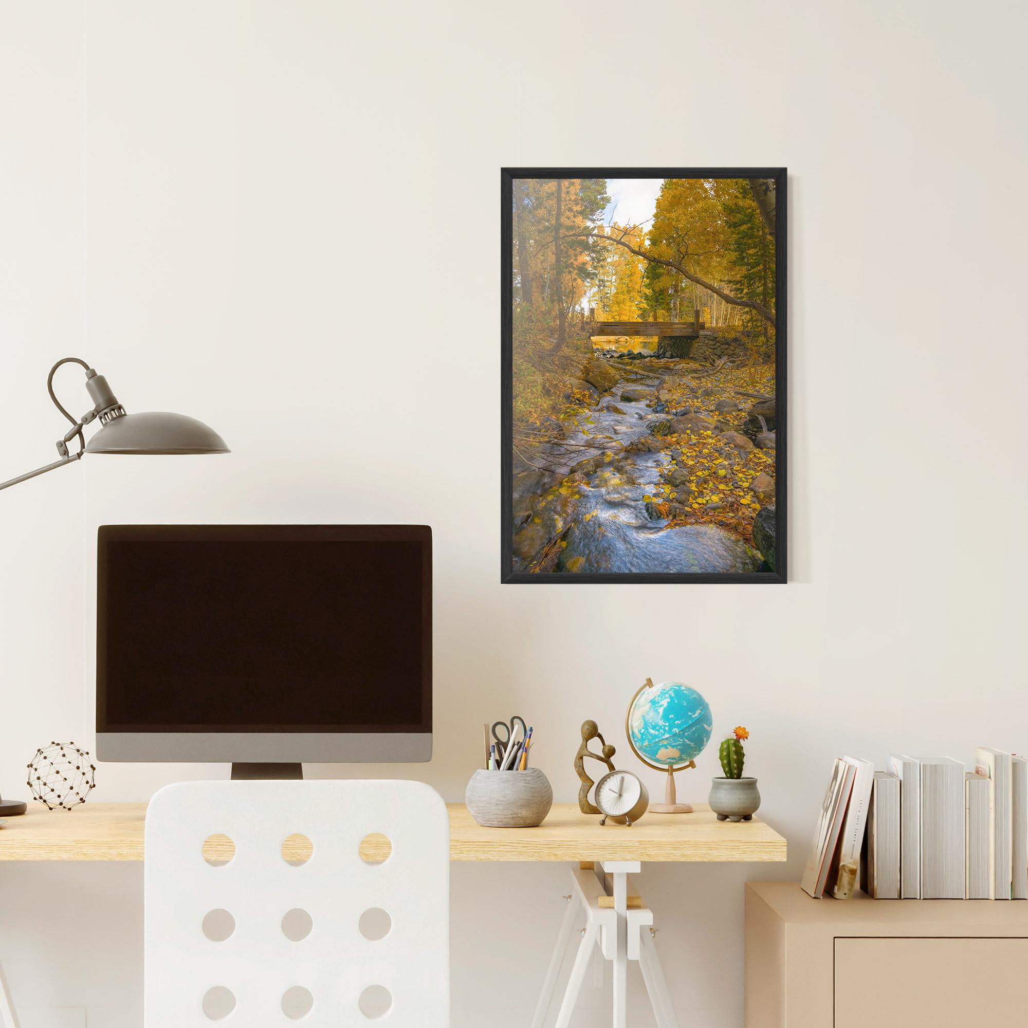 Keretezett Poszter Yellow View Forest mockup 6