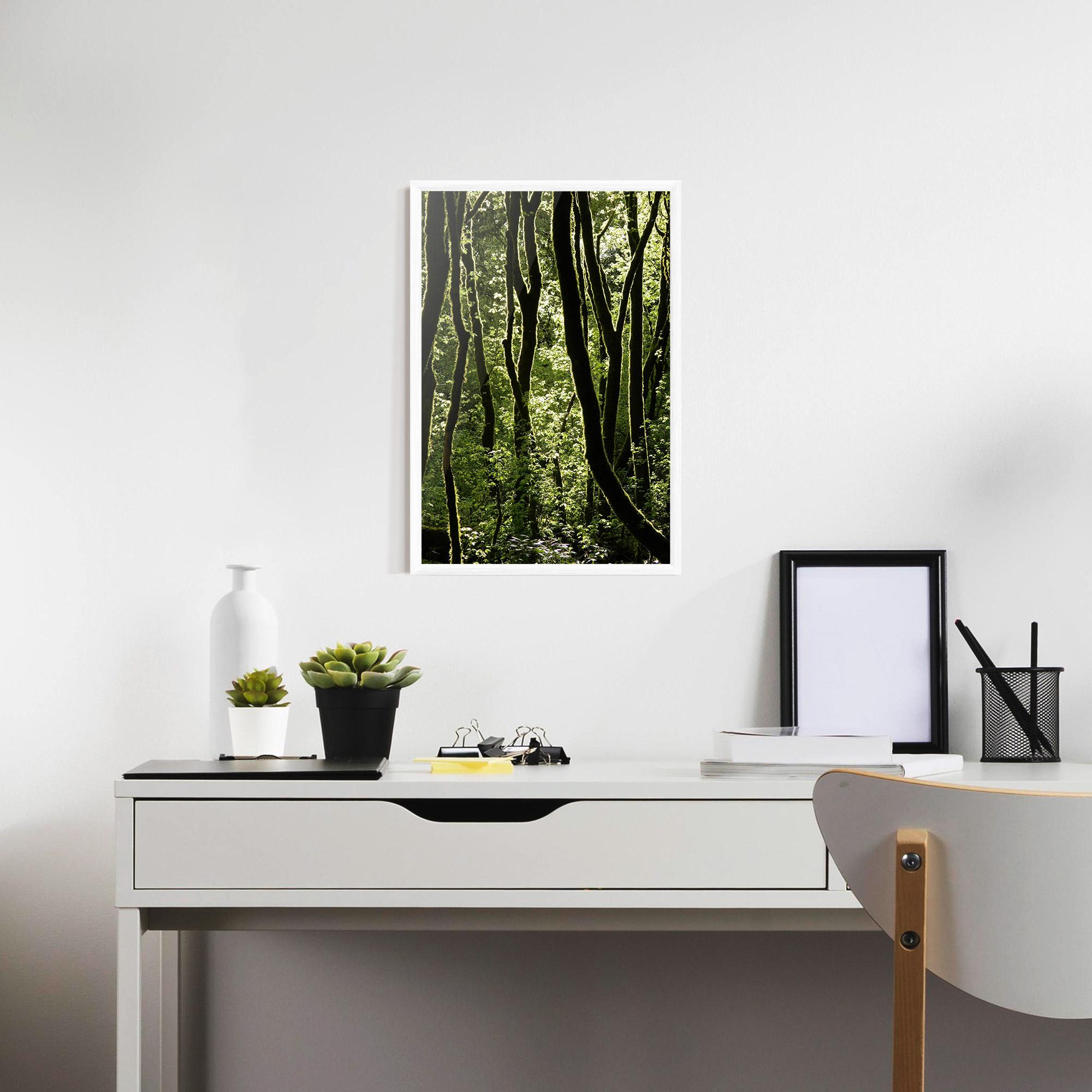 Keretezett Poszter Forest Black Trees mockup 7