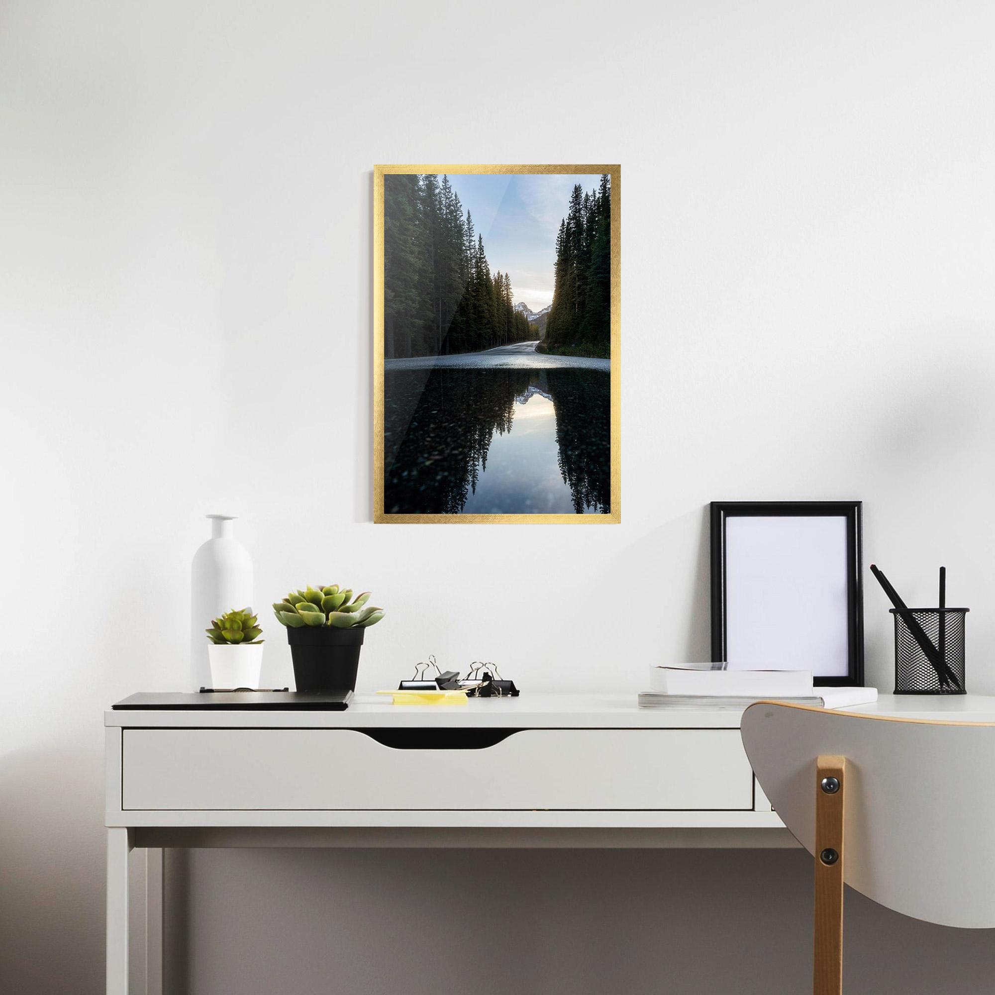 Keretezett Poszter Big Lake Forest mockup 7