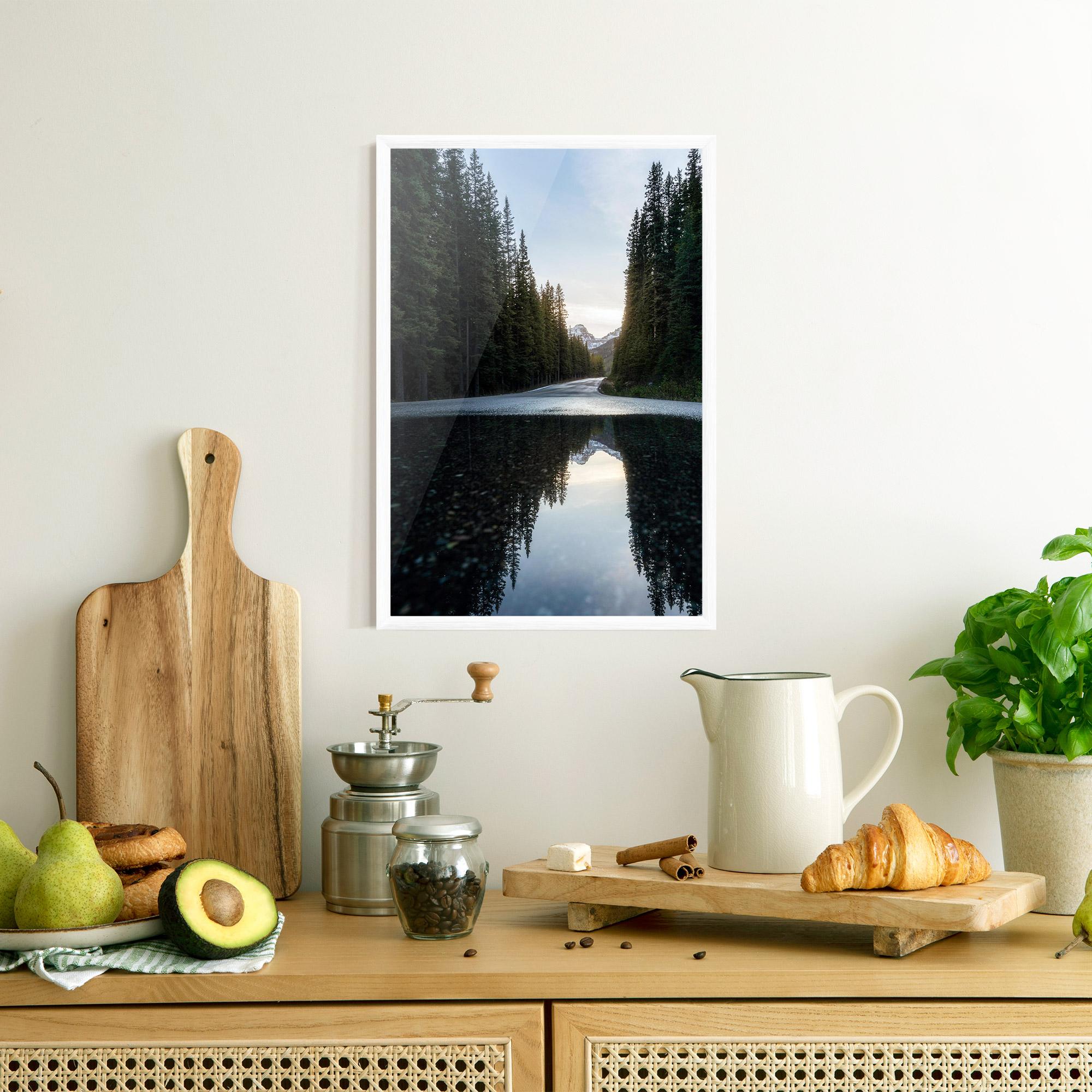 Keretezett Poszter Big Lake Forest mockup 8