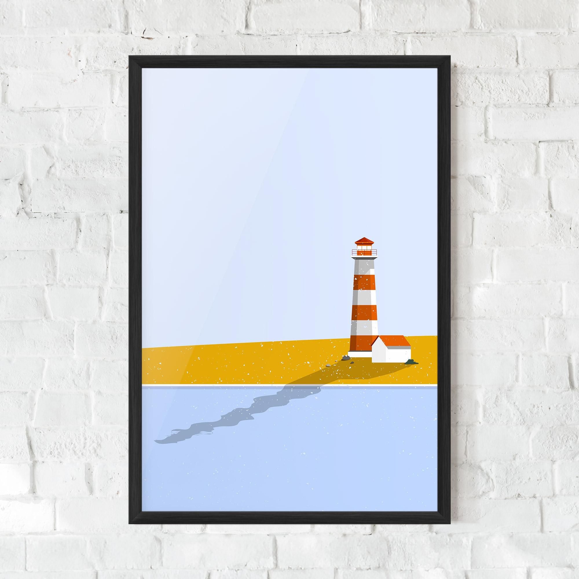 Keretezett Poszter Beach Tower mockup 0