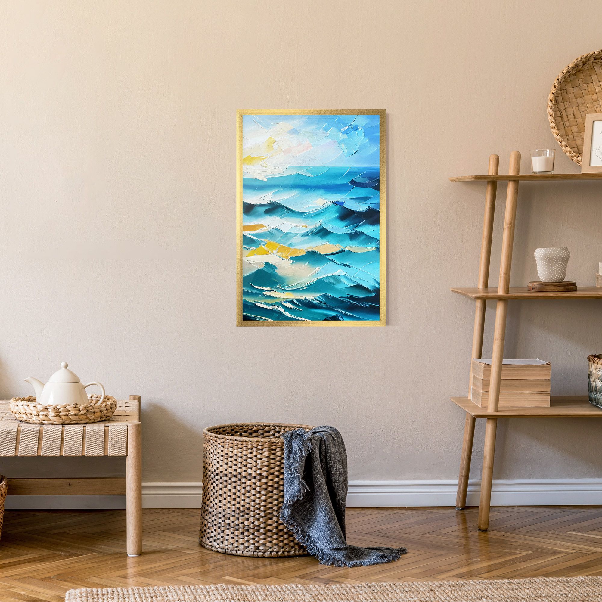 Blue Ocean Painting mockup 9