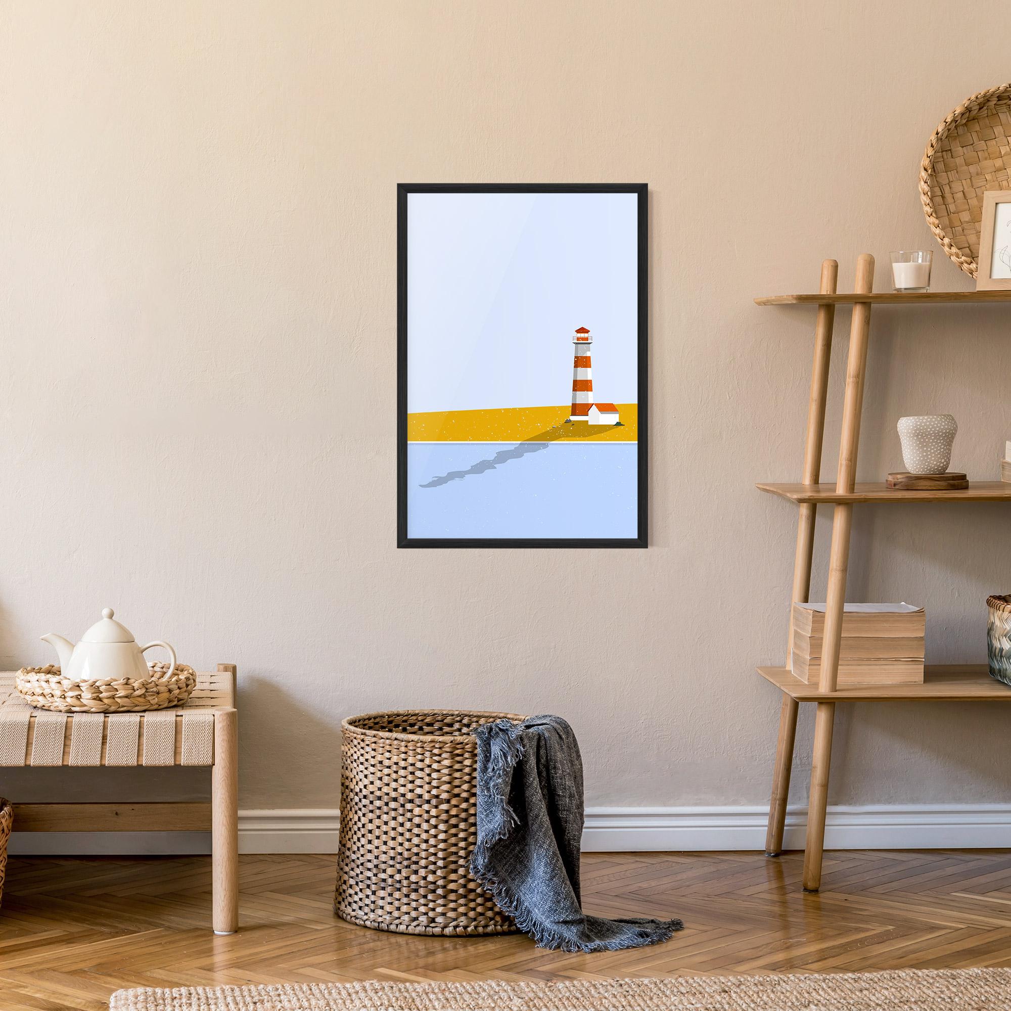 Keretezett Poszter Beach Tower mockup 9