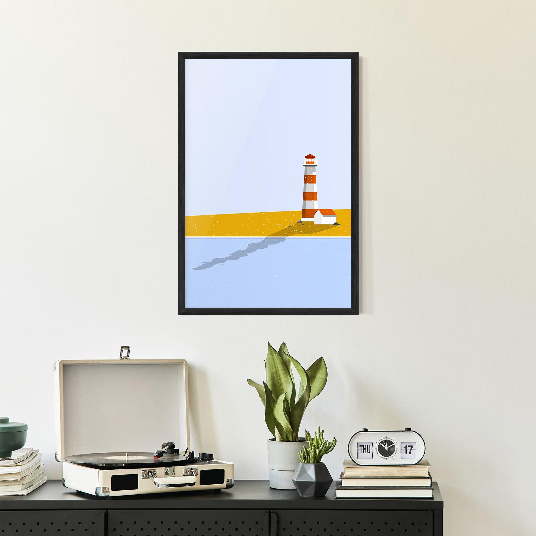 Keretezett Poszter Beach Tower mockup 2