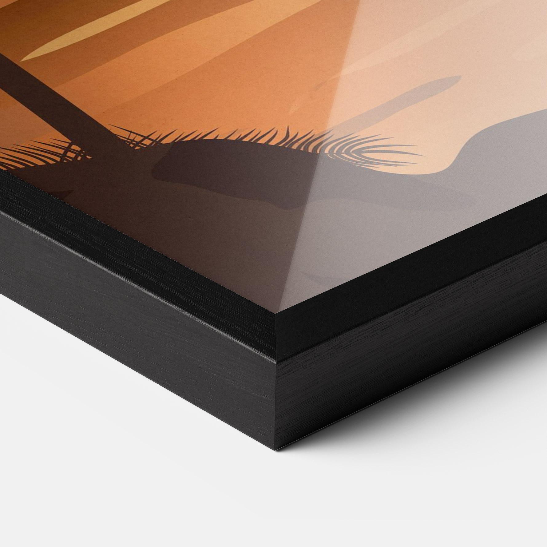 Keretezett Poszter Sunset Beach 01 mockup 3