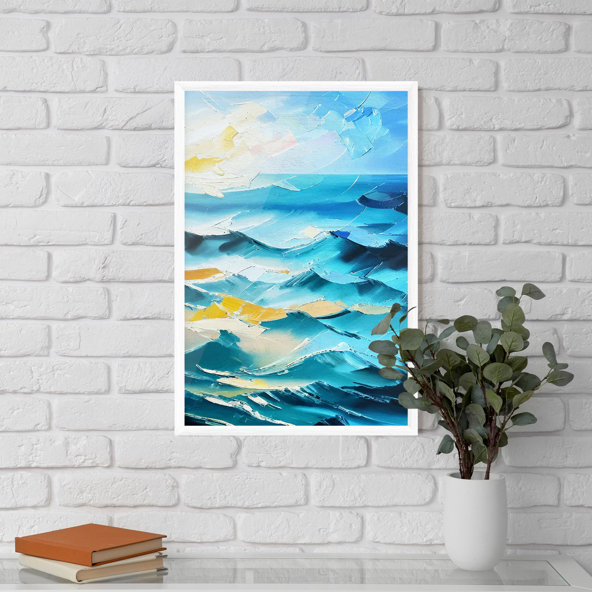 Blue Ocean Painting mockup 5