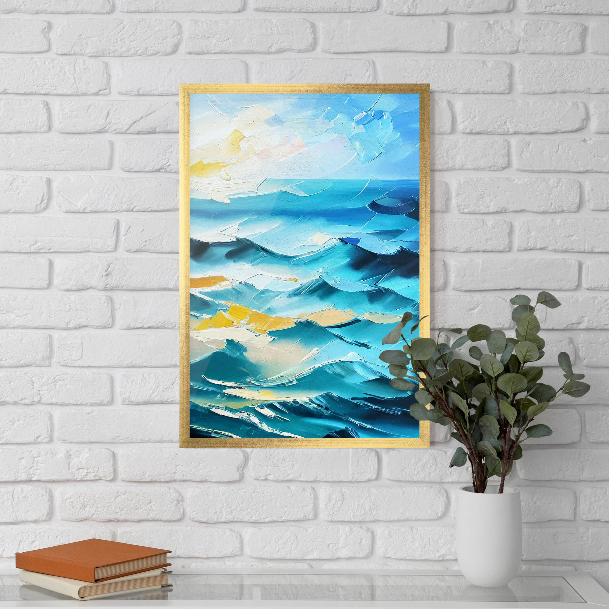 Blue Ocean Painting mockup 5
