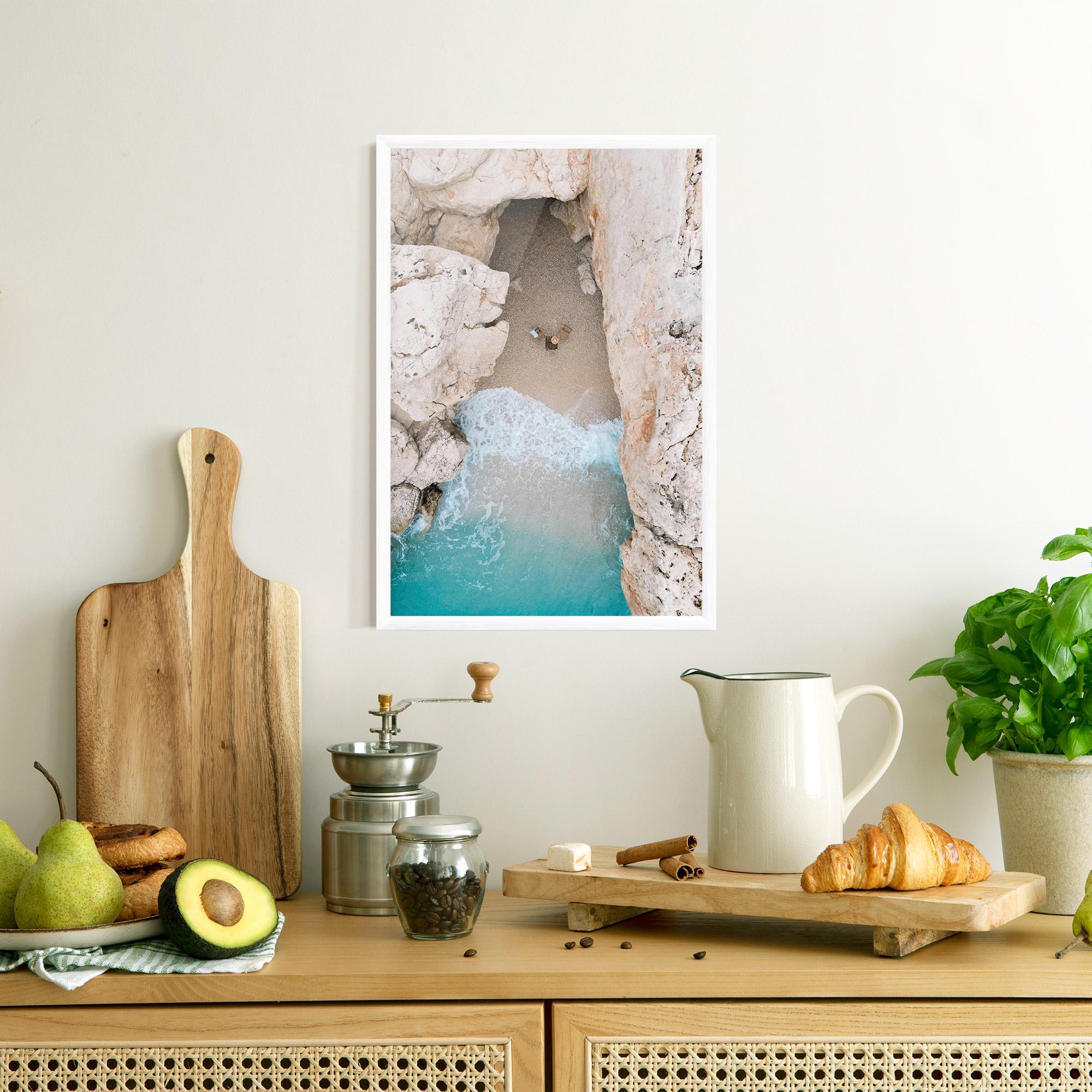 Keretezett Poszter Private White Cave mockup 8