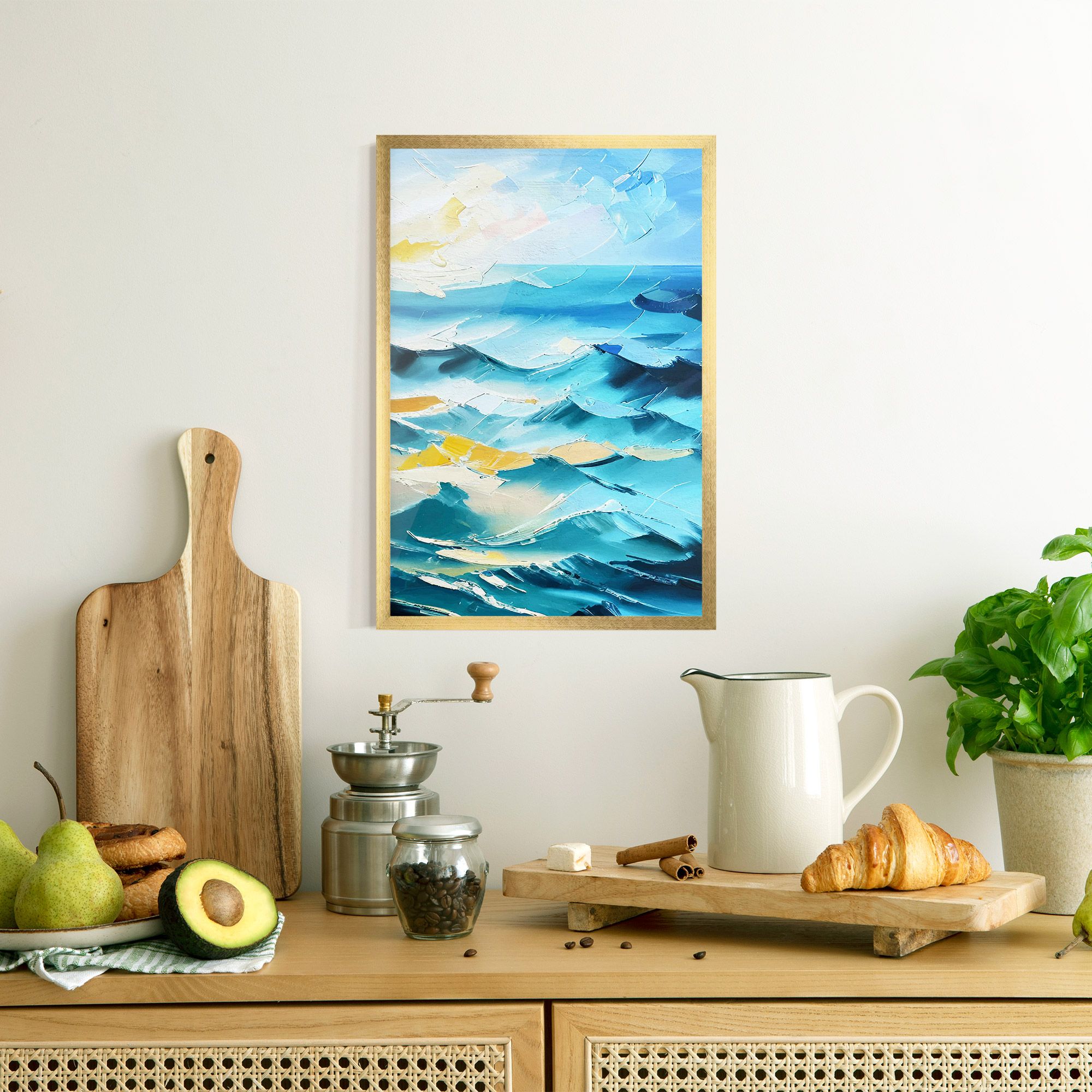Blue Ocean Painting mockup 8