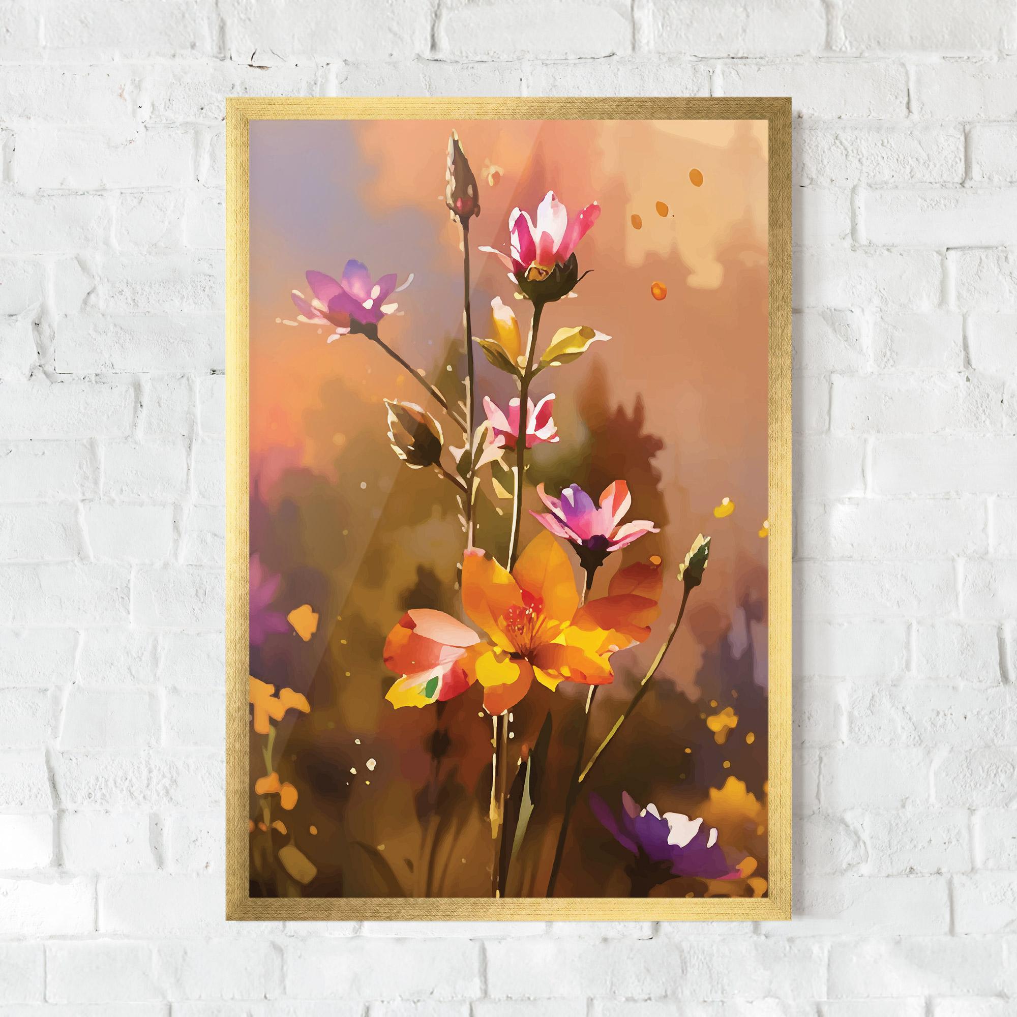 Keretezett Poszter Orange Pink Spring mockup 0