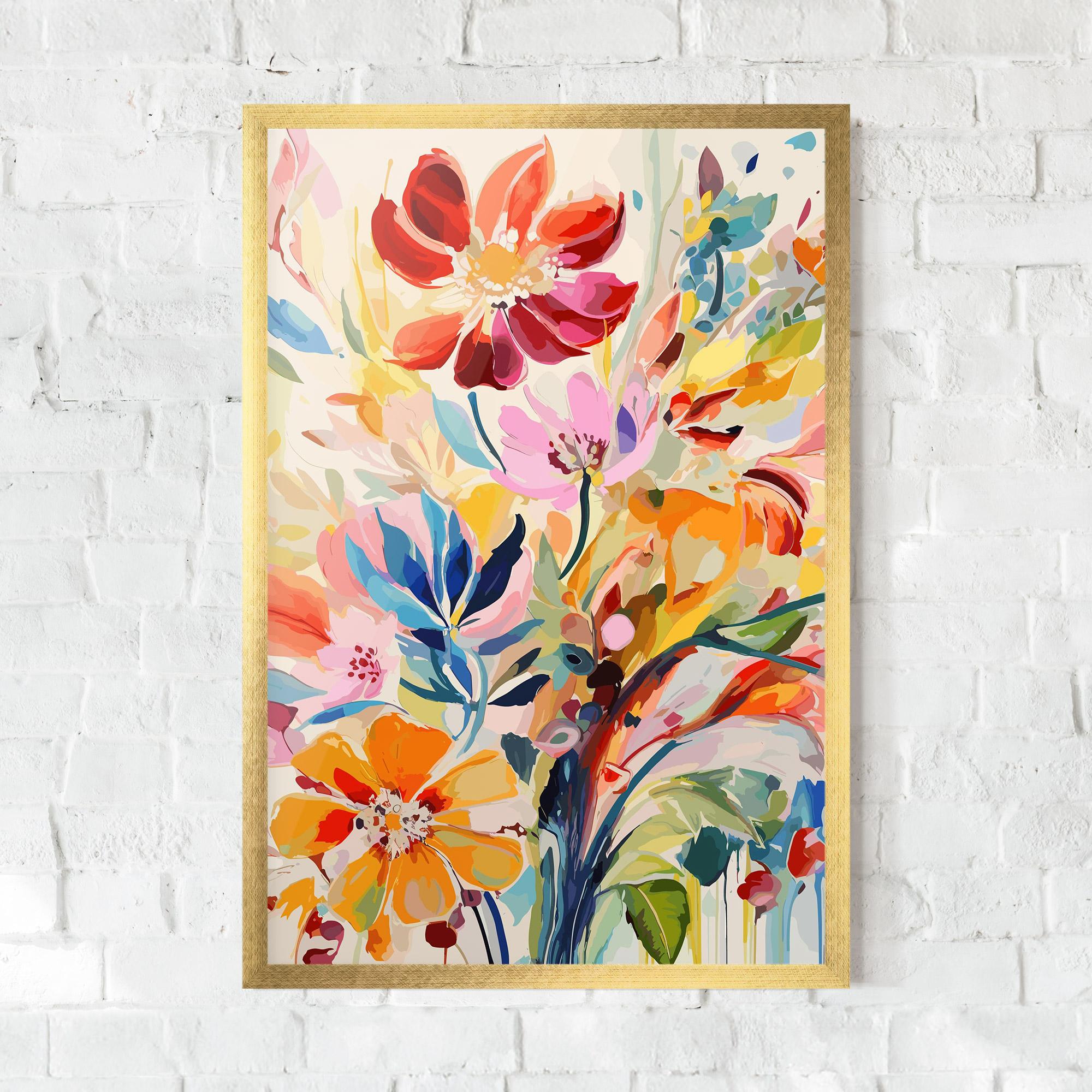 Keretezett Poszter Red Orange Spring mockup 0