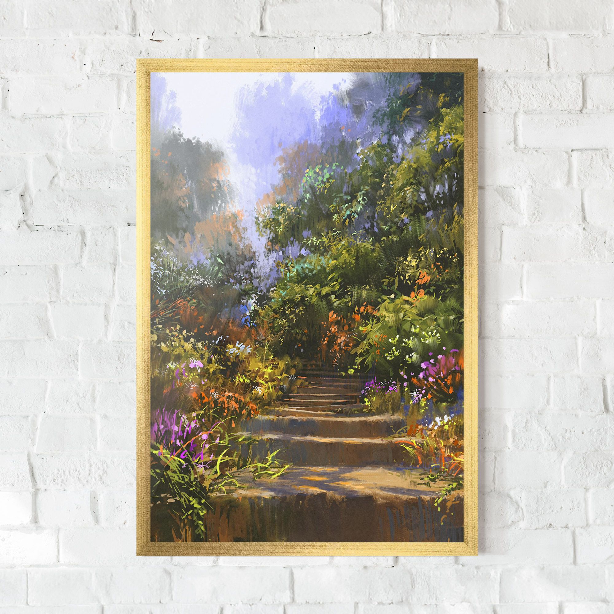 Spring Staircase Painting mockup 0