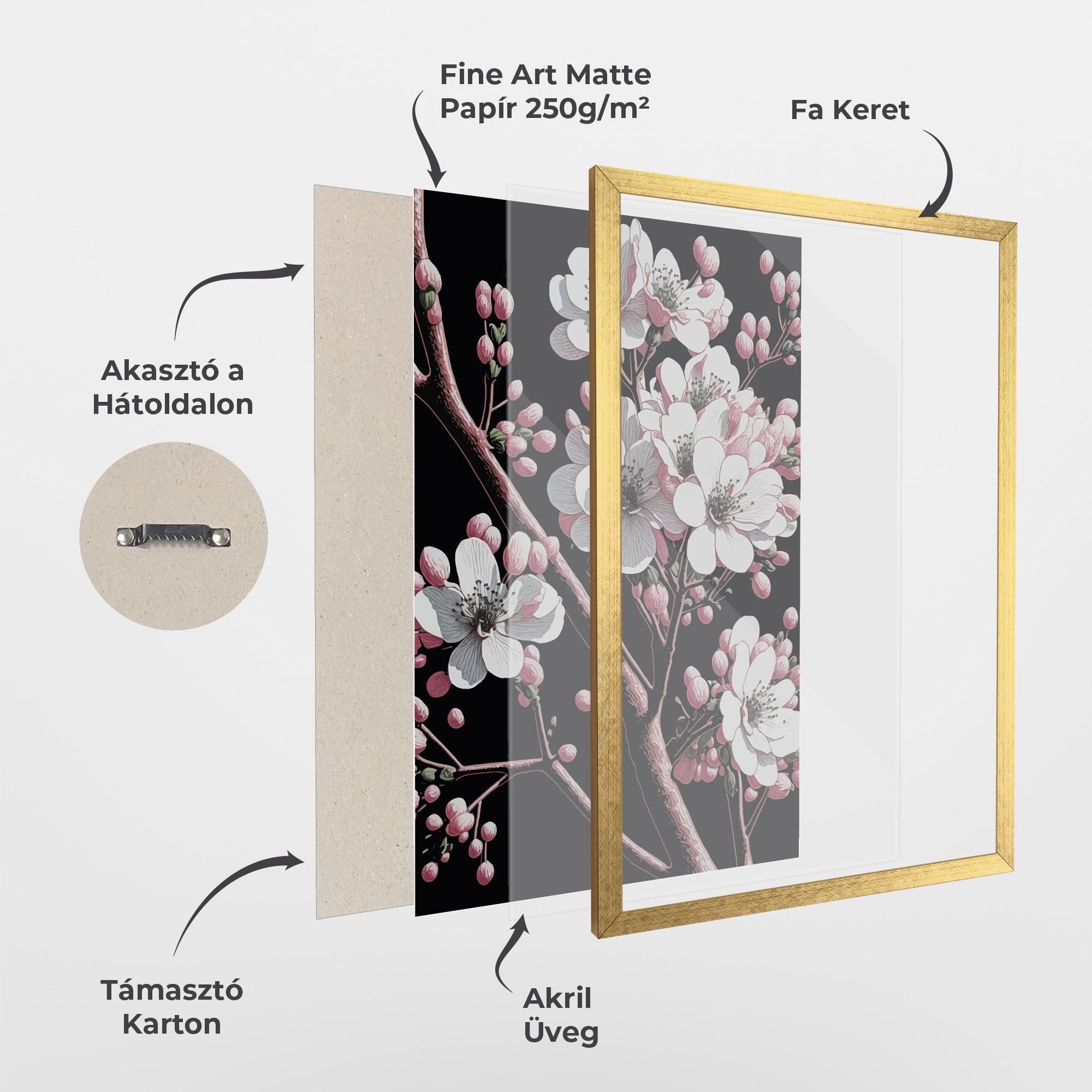 Keretezett Poszter Spring Flowers mockup 1