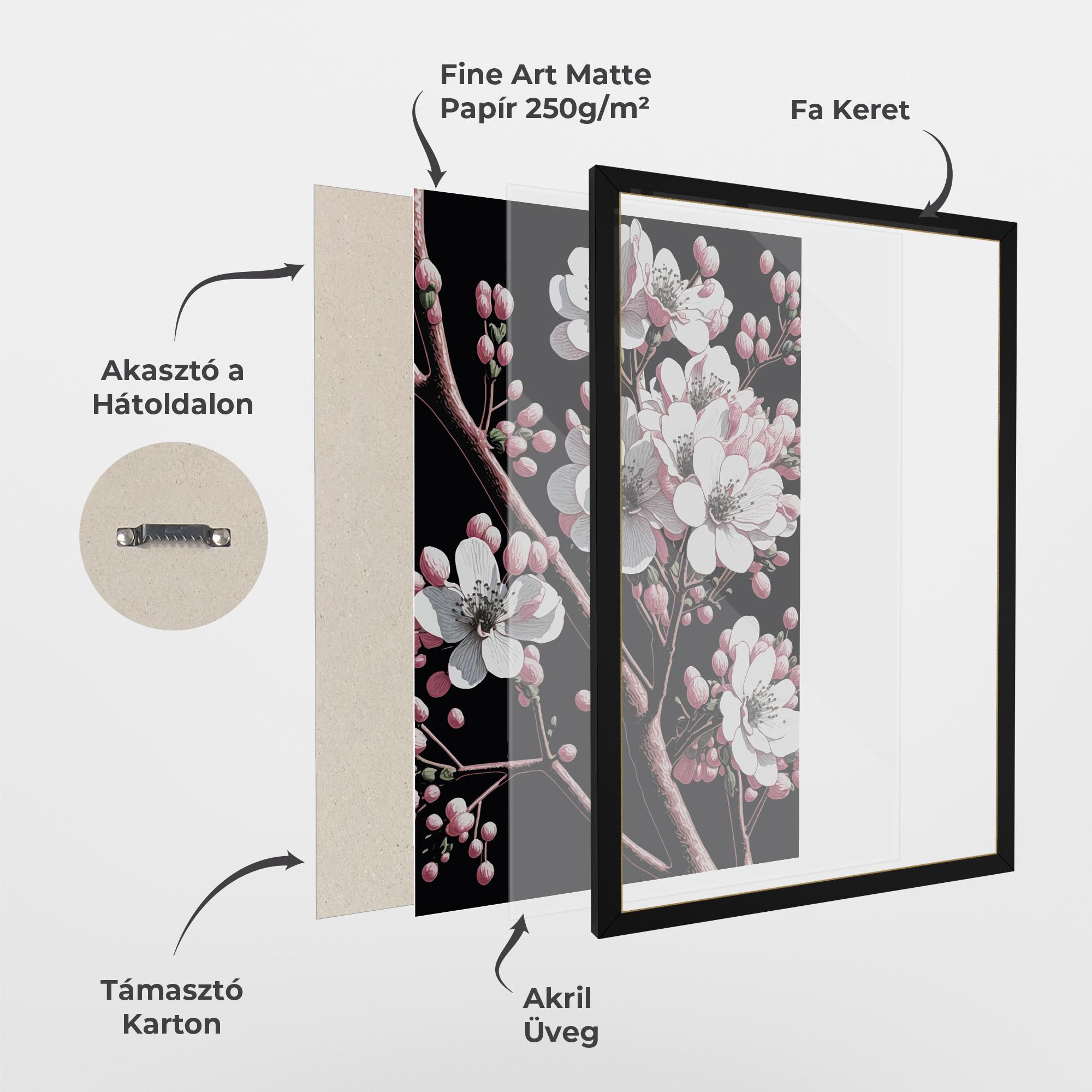 Keretezett Poszter Spring Flowers mockup 1