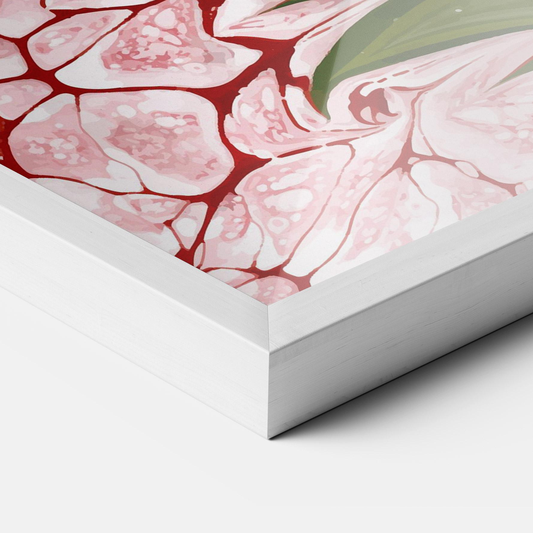 Keretezett Poszter Blue Spring Flower mockup 3