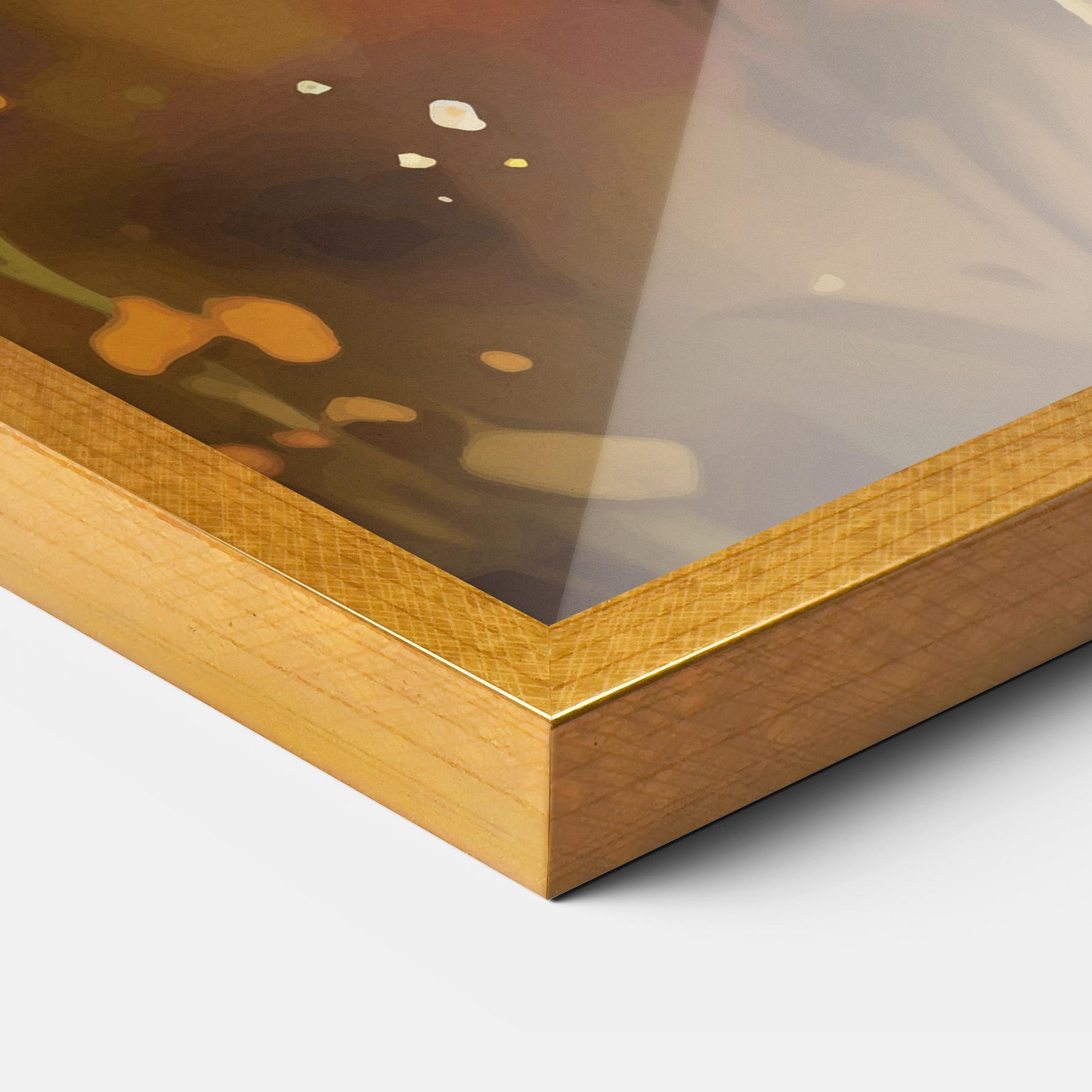 Keretezett Poszter Orange Pink Spring mockup 3