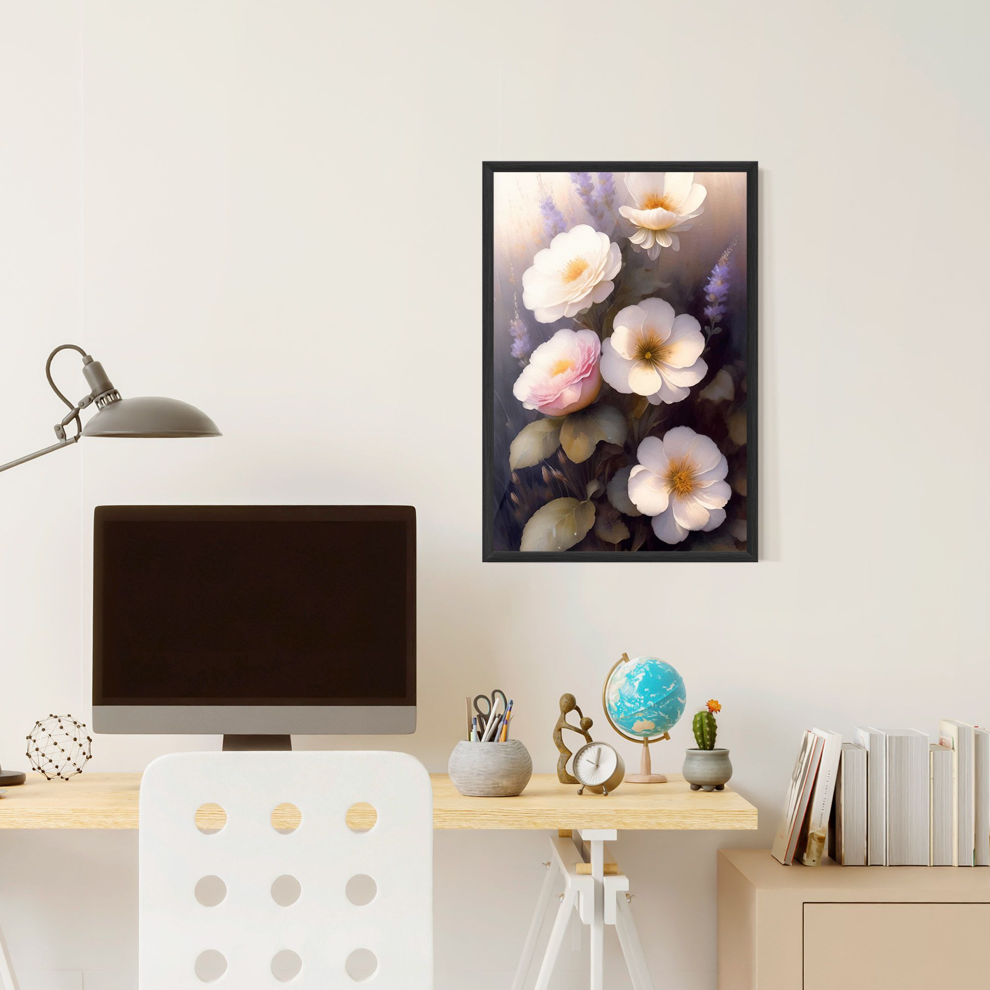 Cream Flower Spring mockup 6