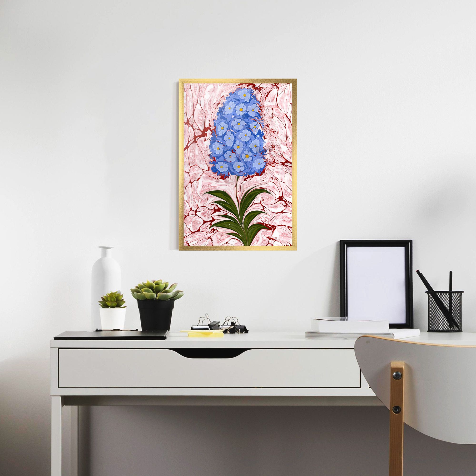 Blue Spring Flower mockup 7