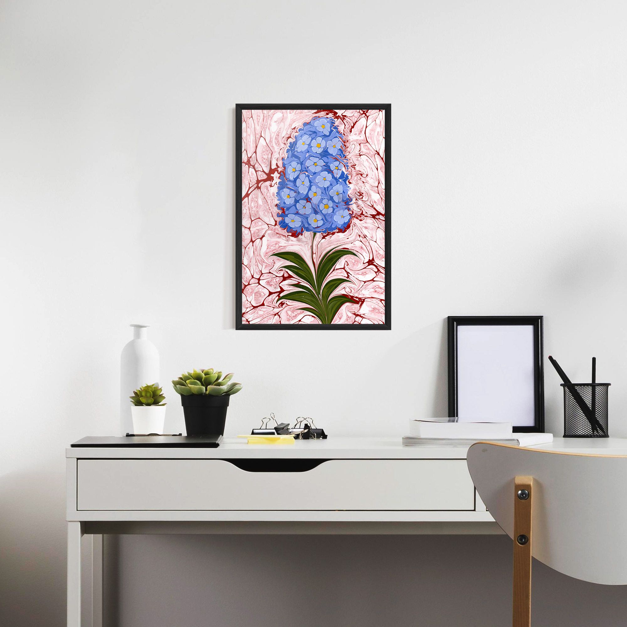 Blue Spring Flower mockup 7