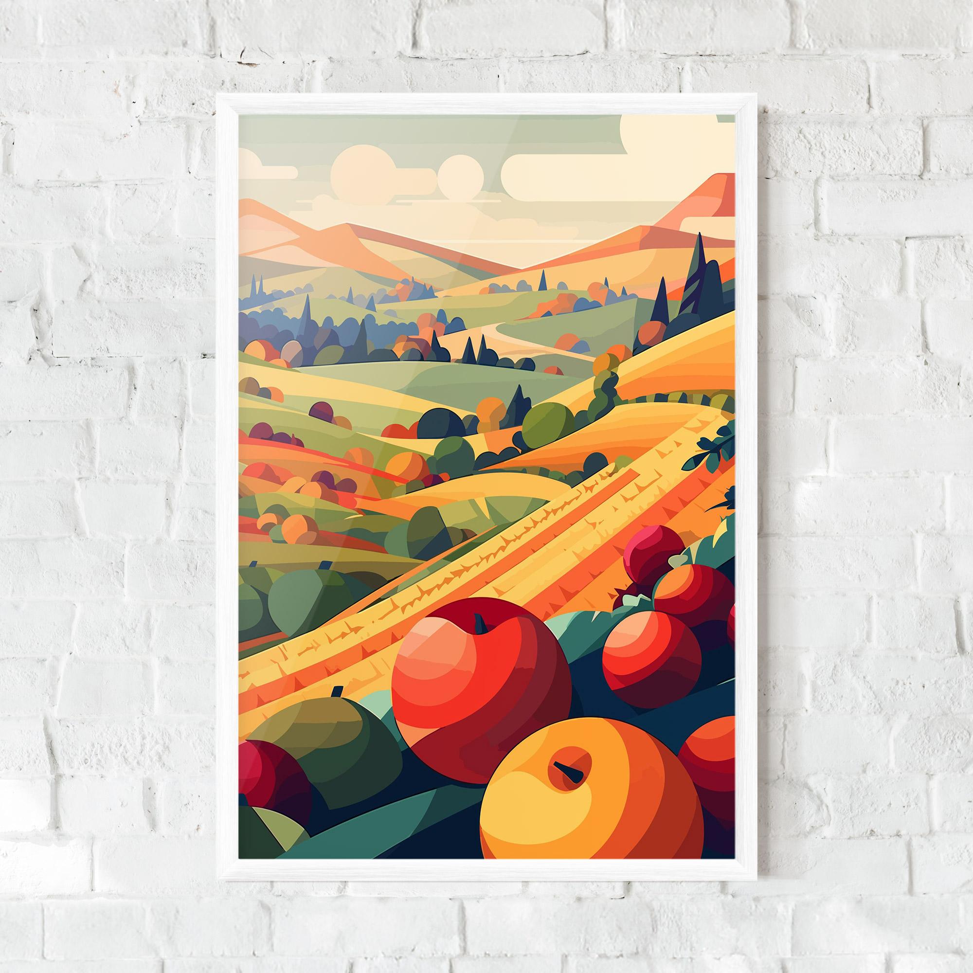Keretezett Poszter Autumn Rural Fruits mockup 0