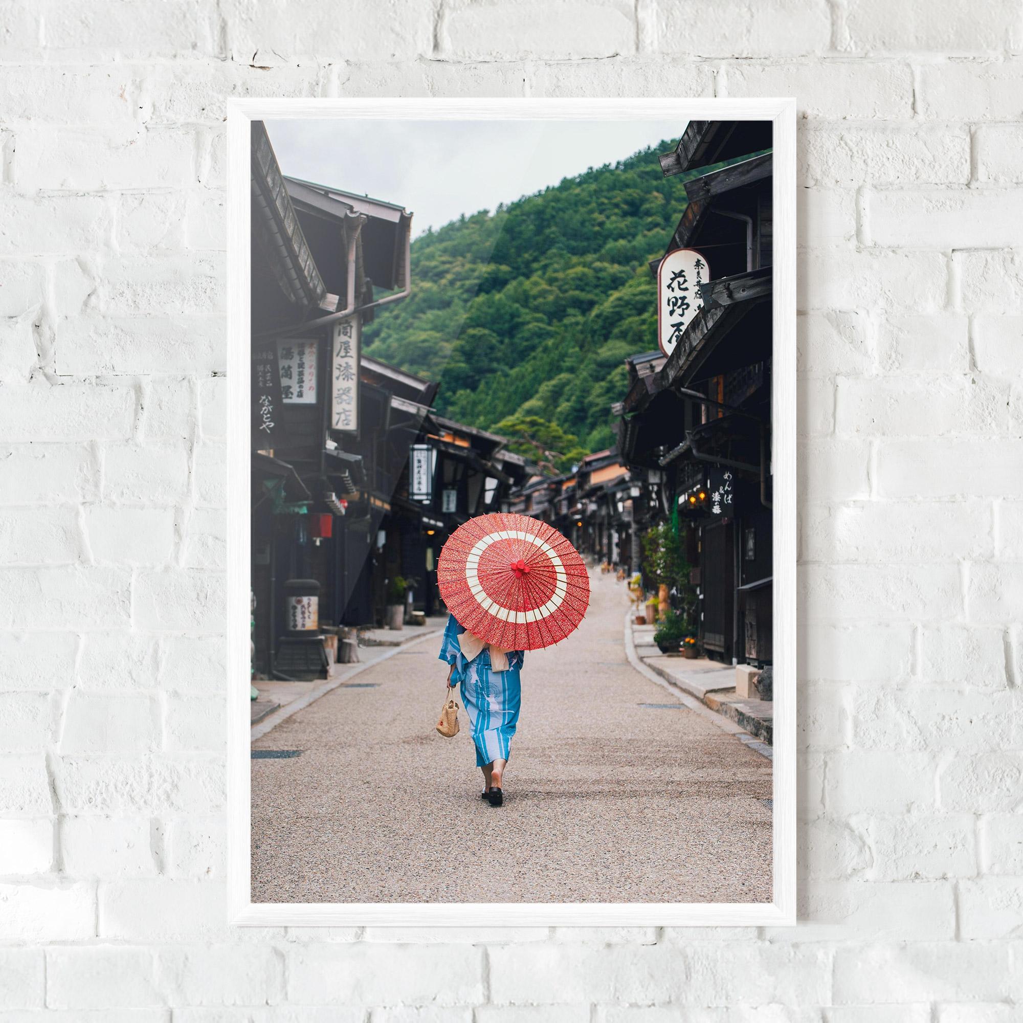 Keretezett Poszter China Roads mockup 0