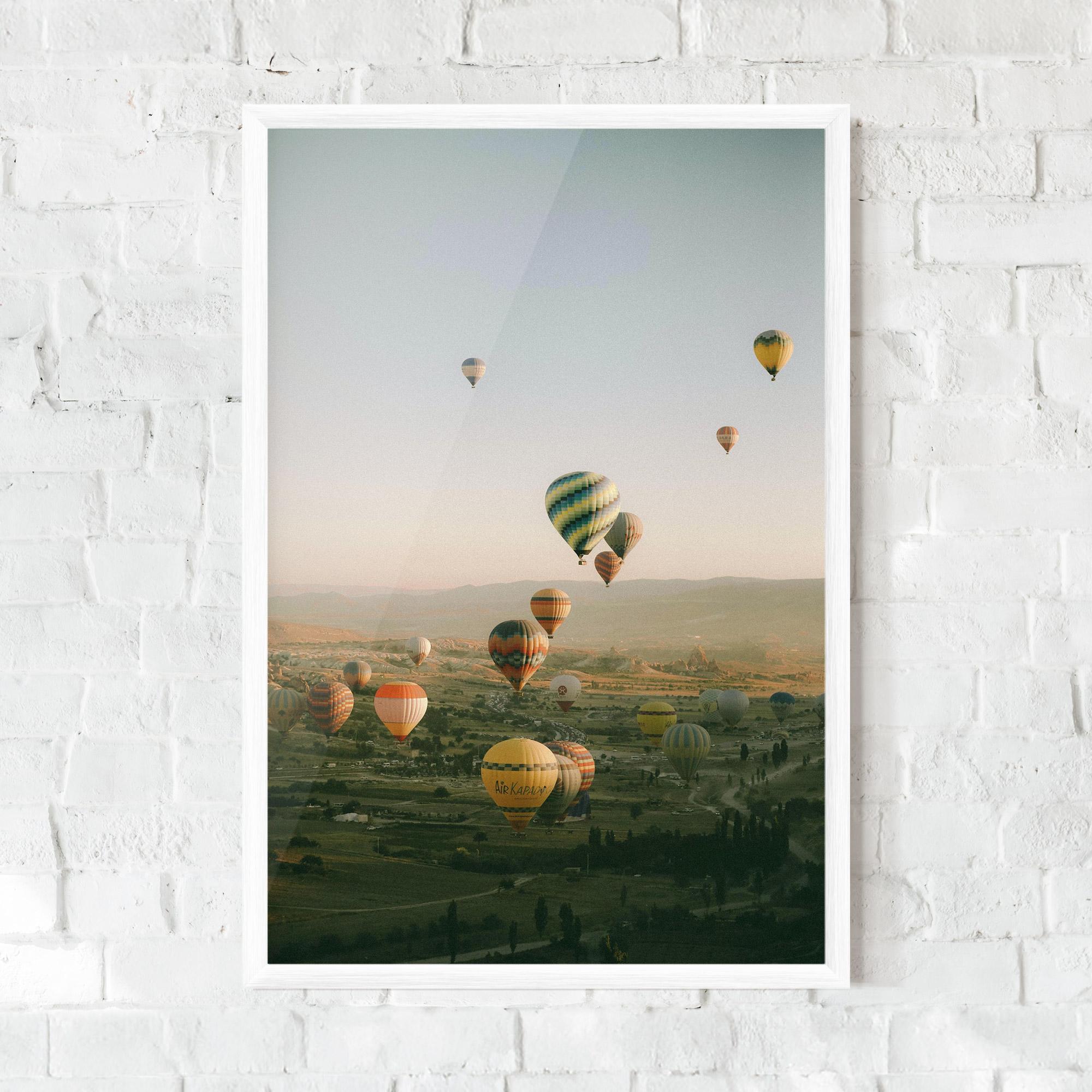 Keretezett Poszter Hot Ballons mockup 0