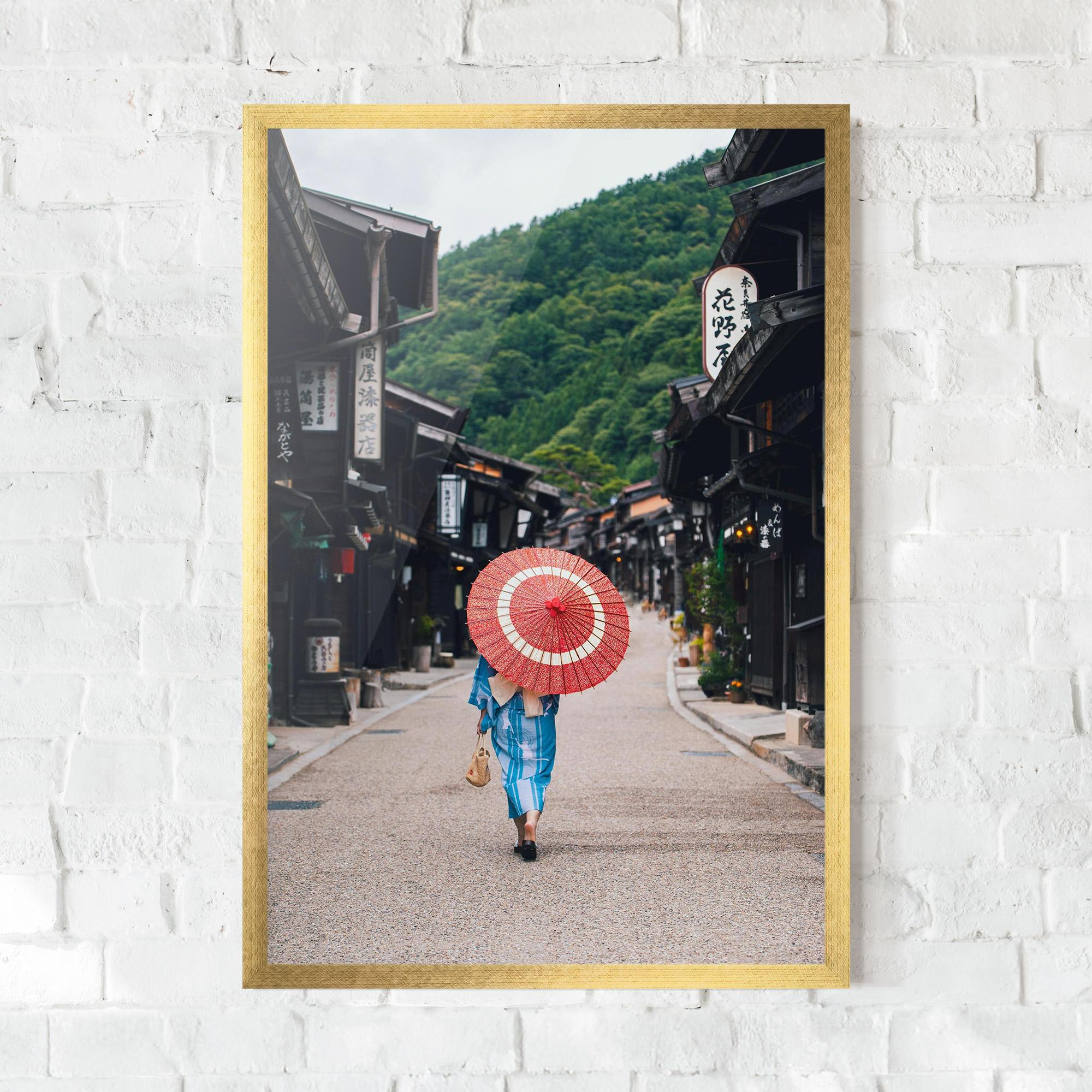 Keretezett Poszter China Roads mockup 0