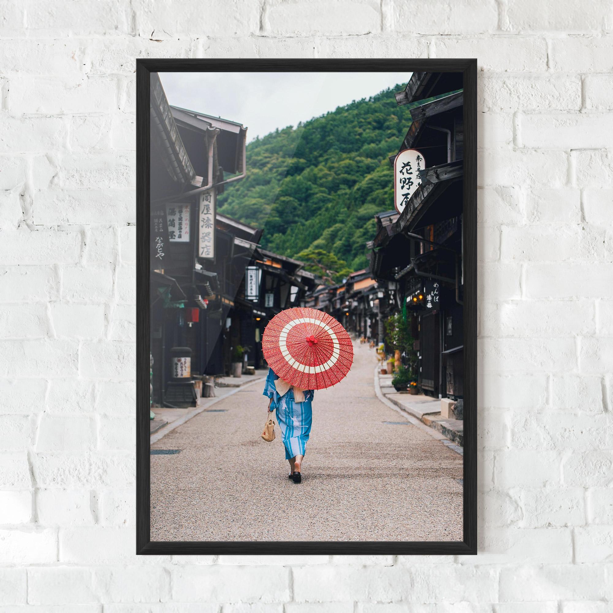 Keretezett Poszter China Roads mockup 0