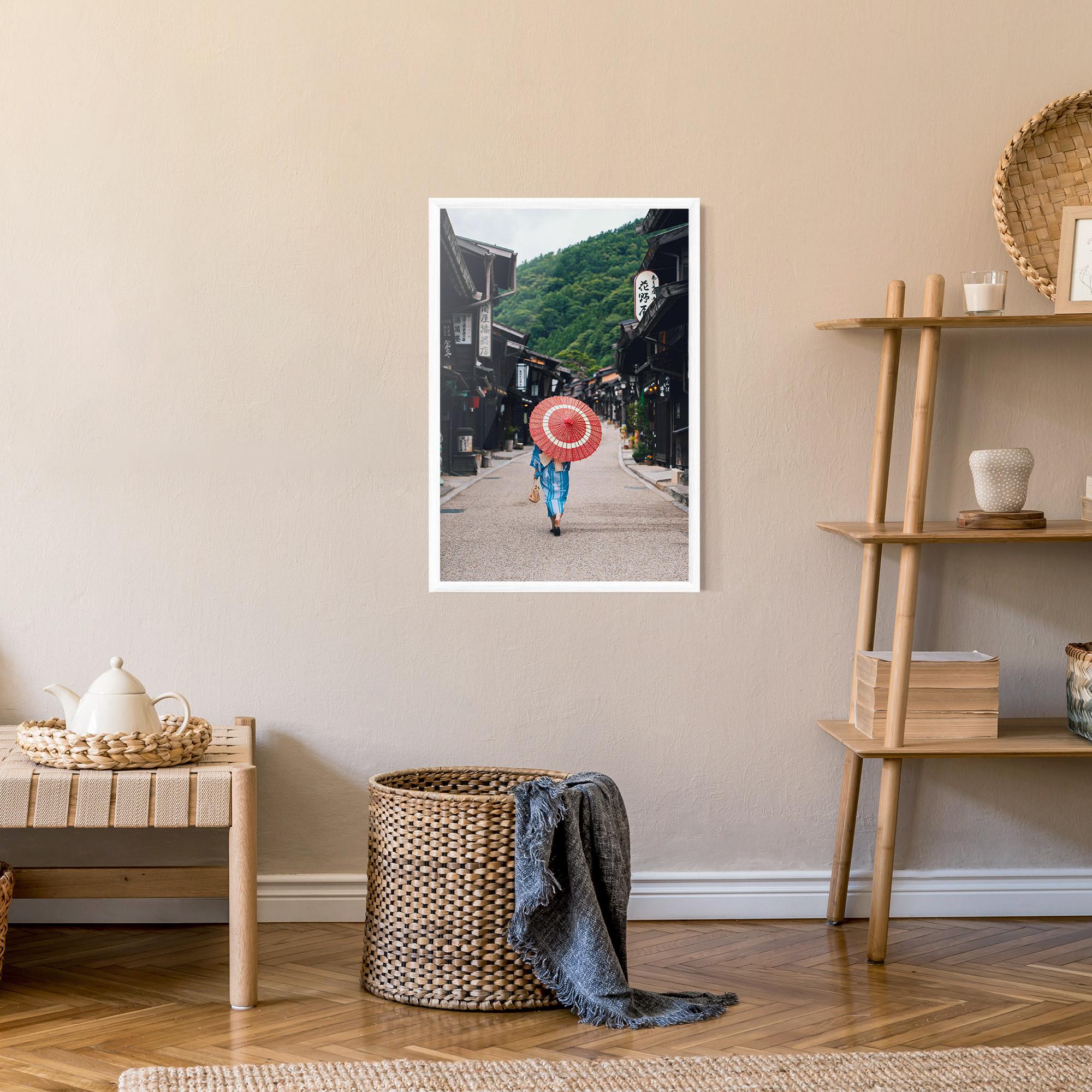 Keretezett Poszter China Roads mockup 9