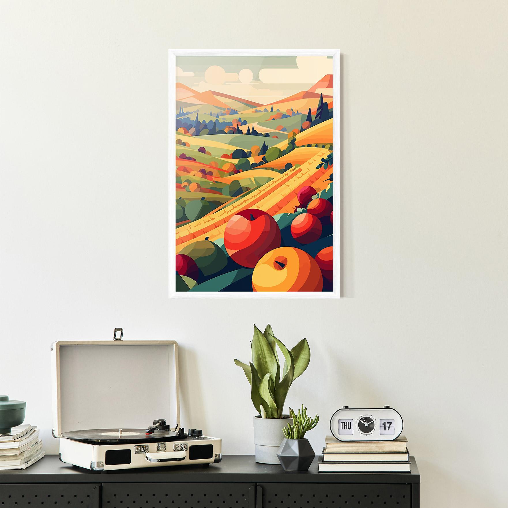 Keretezett Poszter Autumn Rural Fruits mockup 2