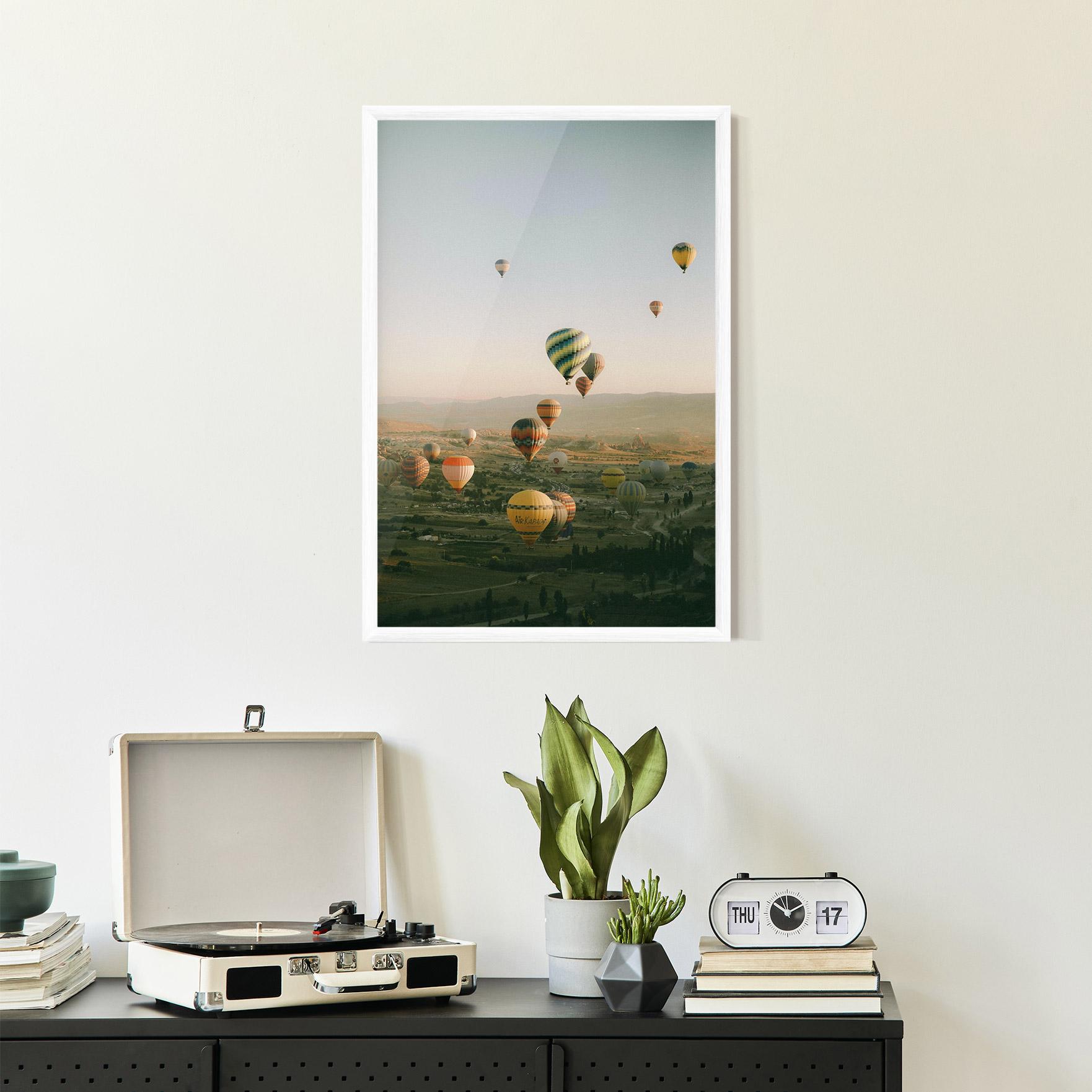 Keretezett Poszter Hot Ballons mockup 2