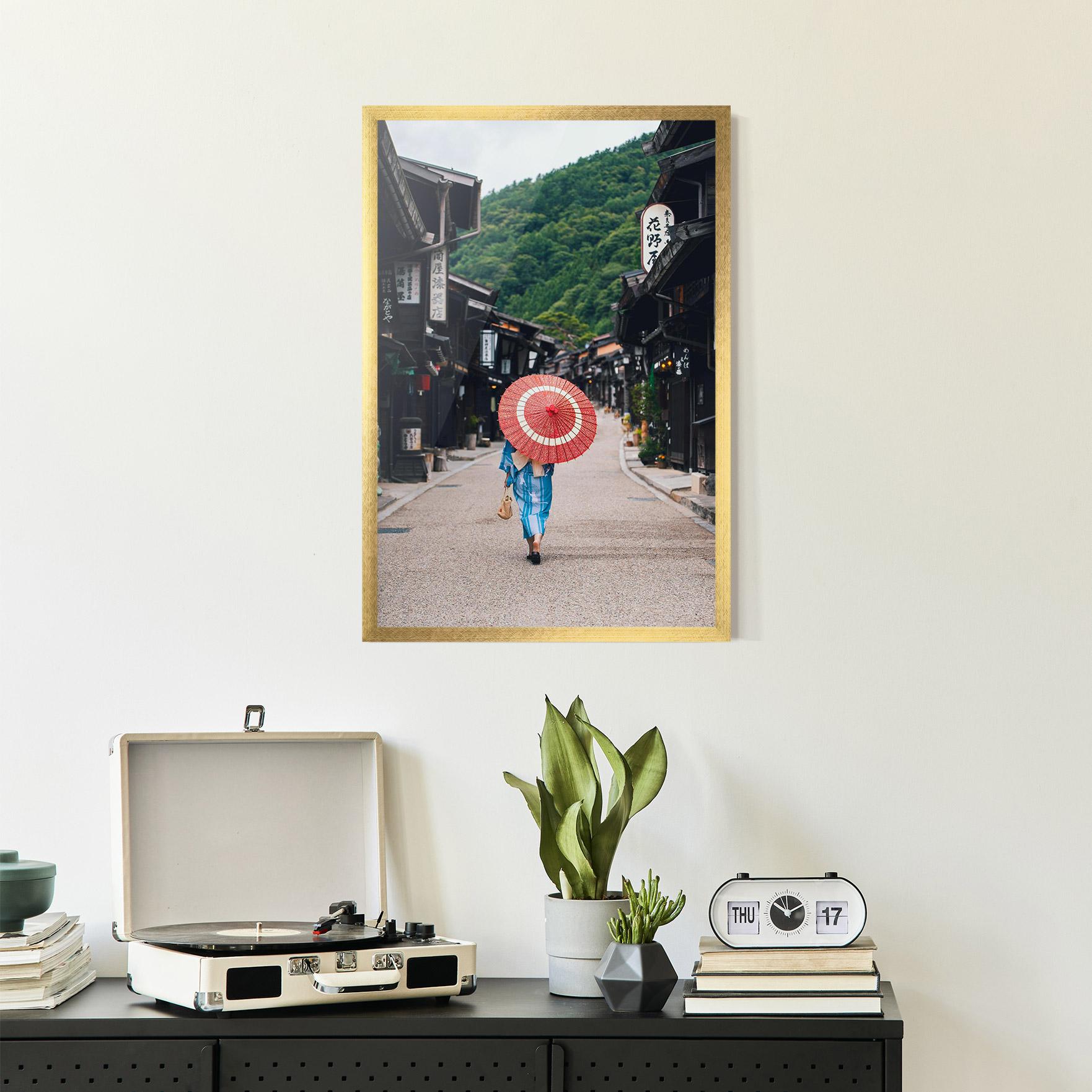 Keretezett Poszter China Roads mockup 2